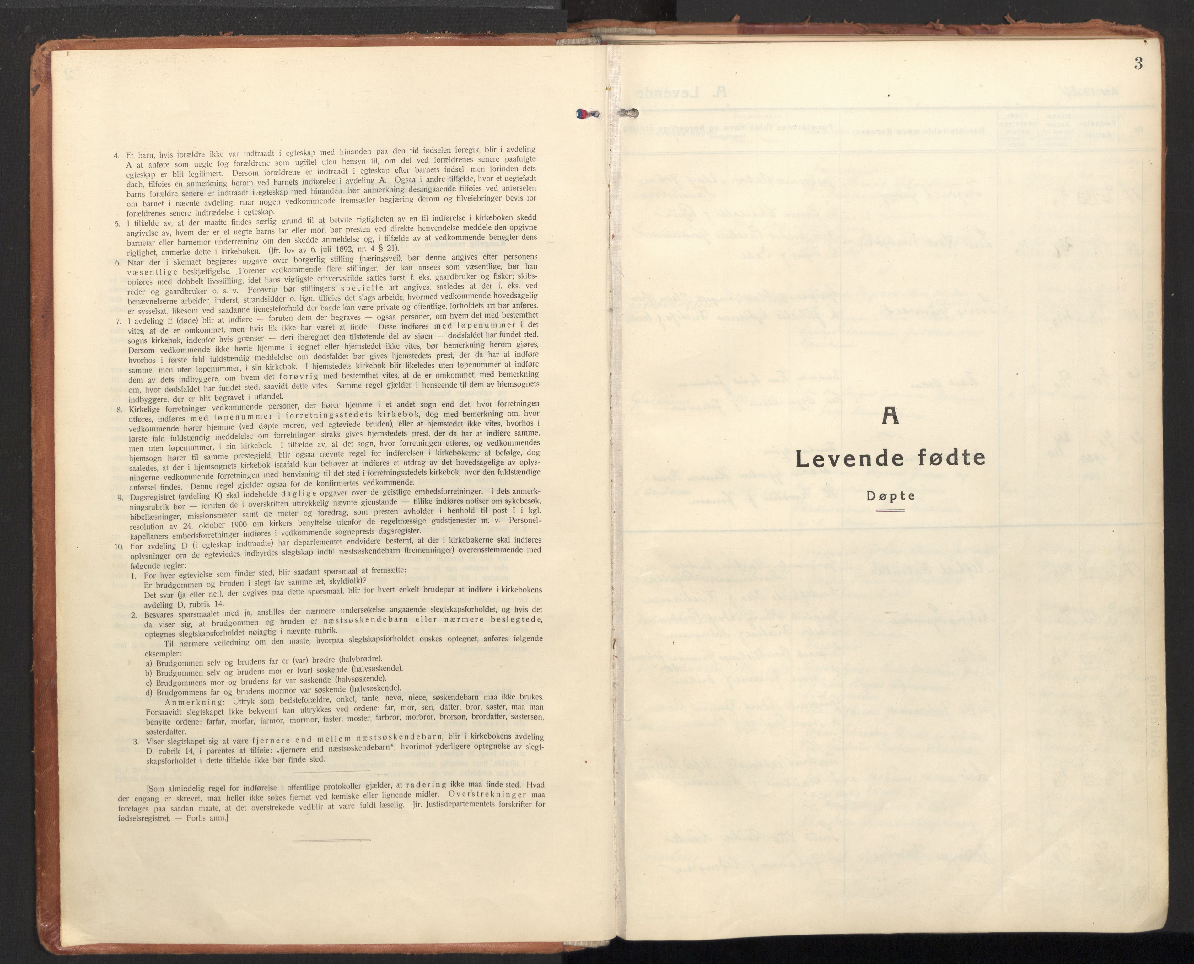 Ministerialprotokoller, klokkerbøker og fødselsregistre - Nordland, SAT/A-1459/850/L0716: Curate's parish register no. 850B06, 1924-1938, p. 3