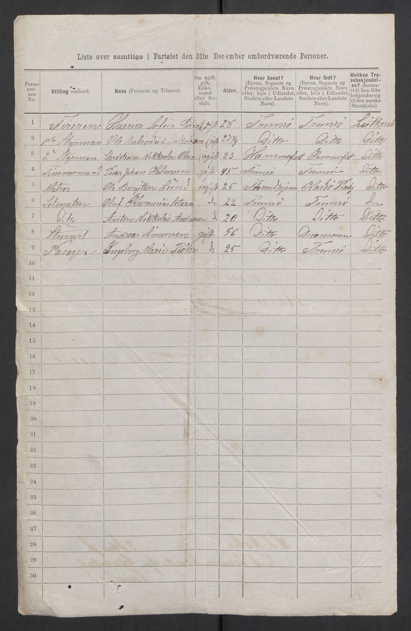 RA, 1875 census, lists of crew on ships: Ships in ports abroad, 1875, p. 1097