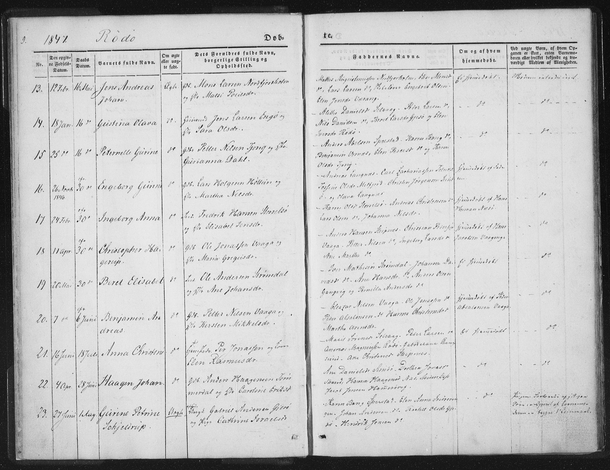 Ministerialprotokoller, klokkerbøker og fødselsregistre - Nordland, AV/SAT-A-1459/841/L0602: Parish register (official) no. 841A08 /1, 1845-1859, p. 9