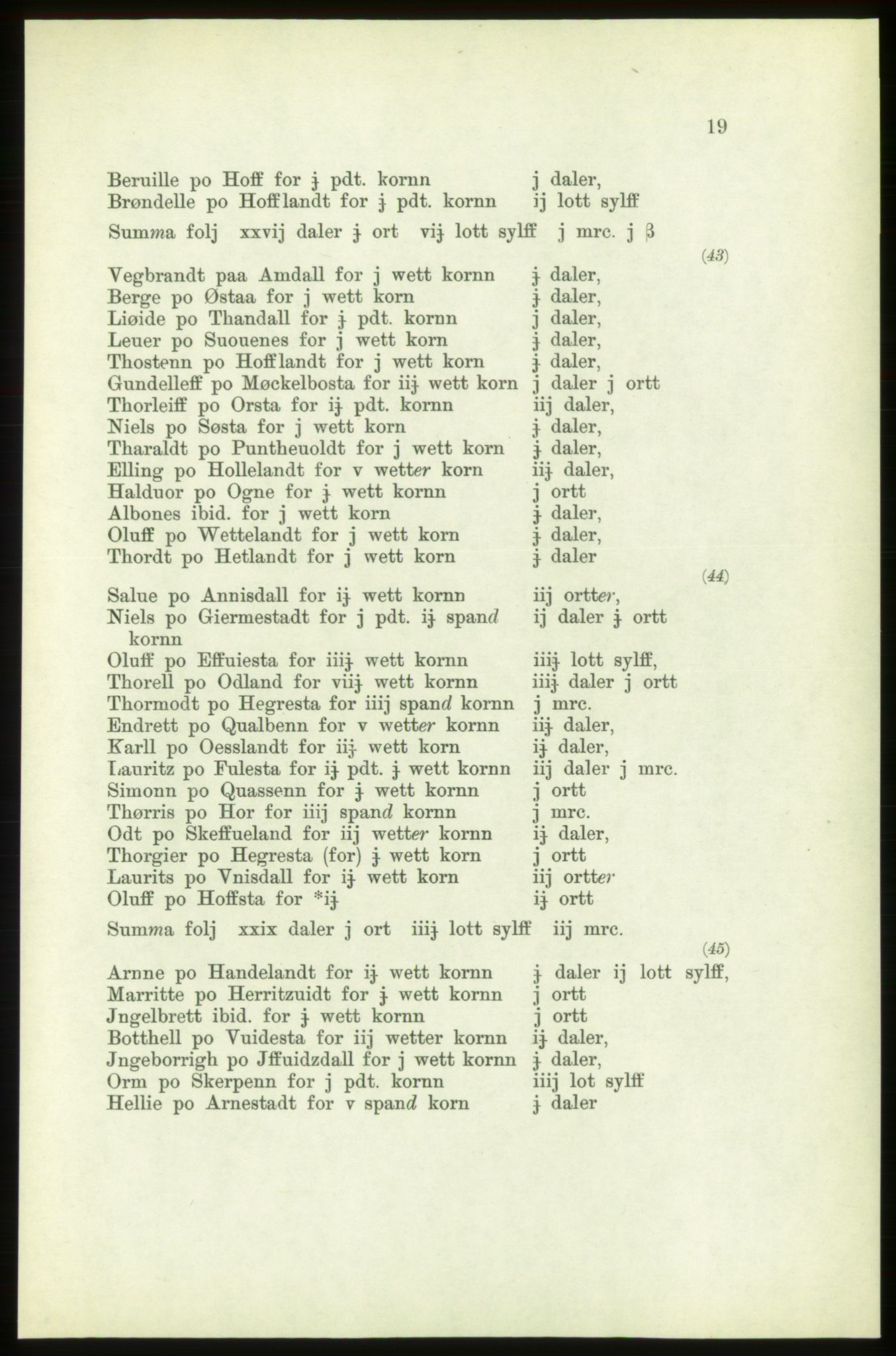 Publikasjoner utgitt av Arkivverket, PUBL/PUBL-001/C/0003: Bind 3: Skatten av Bergenhus len 1563, 1563, p. 19