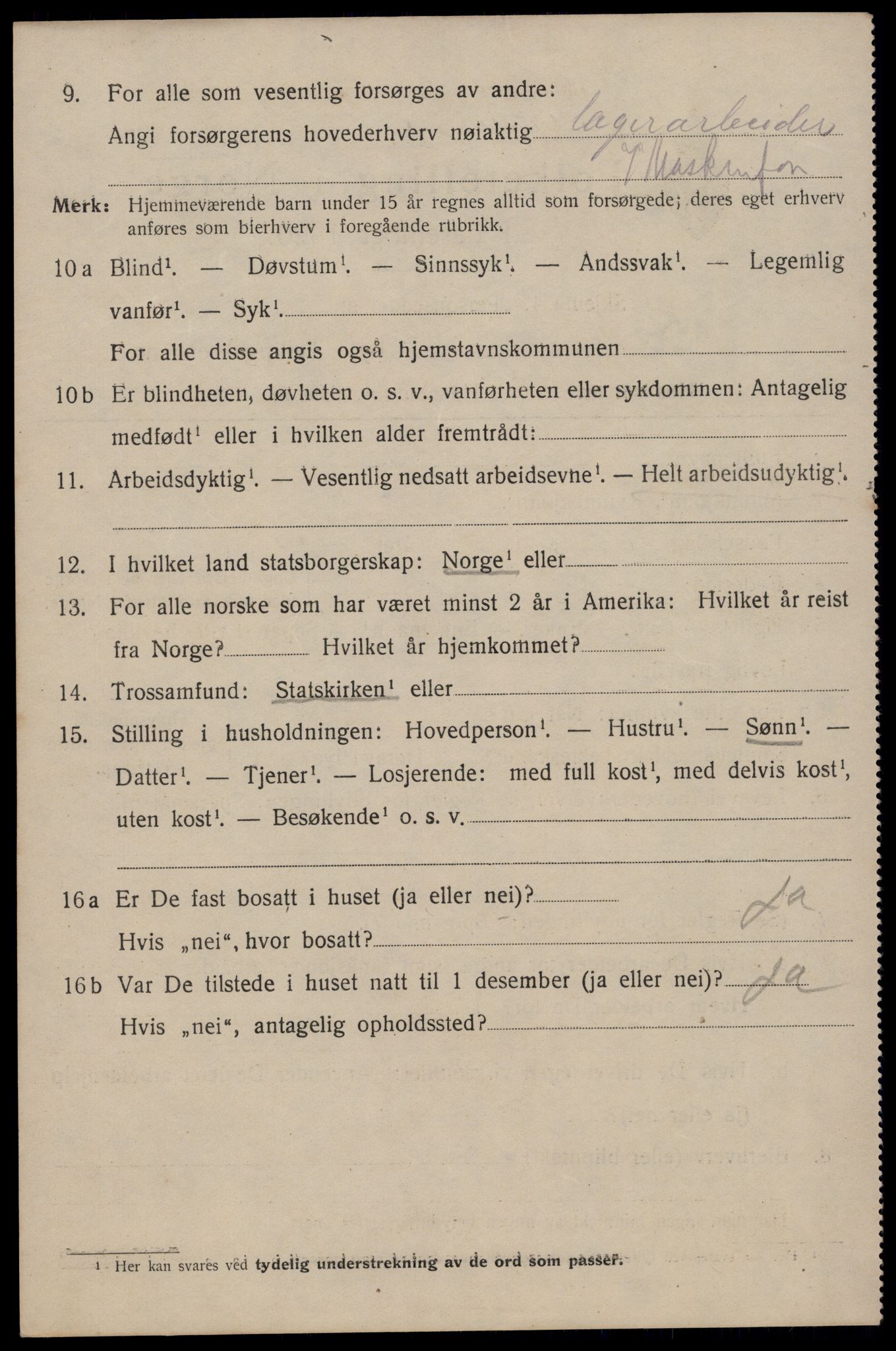 SAT, 1920 census for Trondheim, 1920, p. 106495