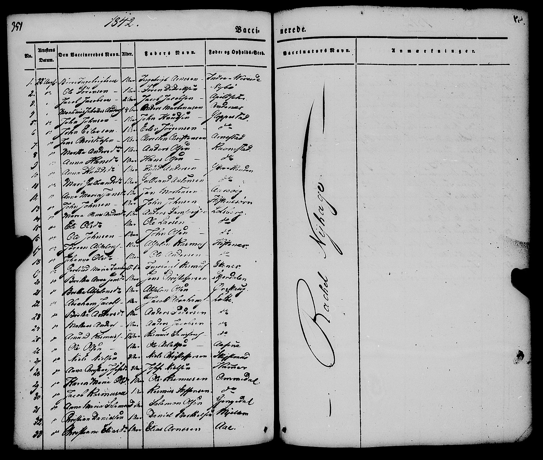 Gloppen sokneprestembete, SAB/A-80101/H/Haa/Haaa/L0008: Parish register (official) no. A 8, 1837-1855, p. 351