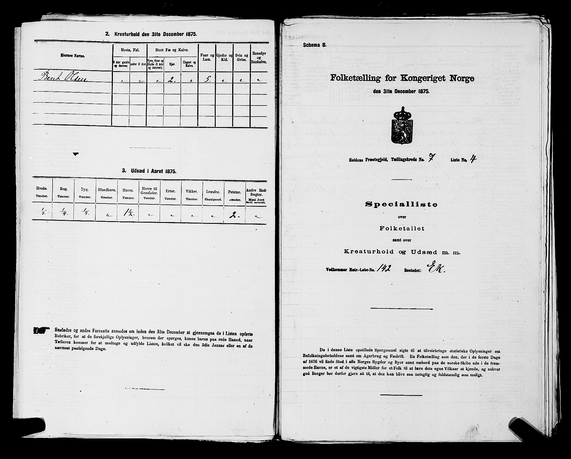 SAKO, 1875 census for 0819P Holla, 1875, p. 857