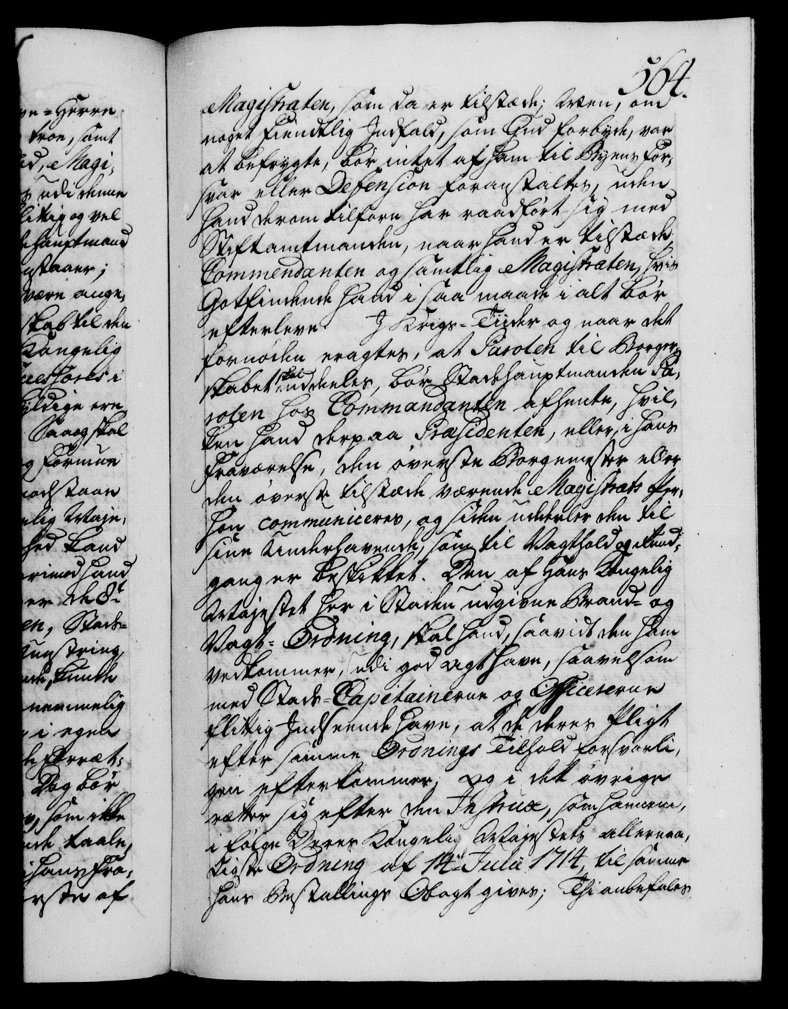 Danske Kanselli 1572-1799, AV/RA-EA-3023/F/Fc/Fca/Fcaa/L0034: Norske registre, 1745-1746, p. 564a