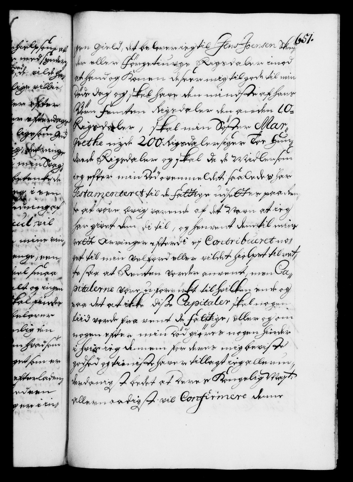 Danske Kanselli 1572-1799, AV/RA-EA-3023/F/Fc/Fca/Fcaa/L0023: Norske registre, 1720-1722, p. 651a