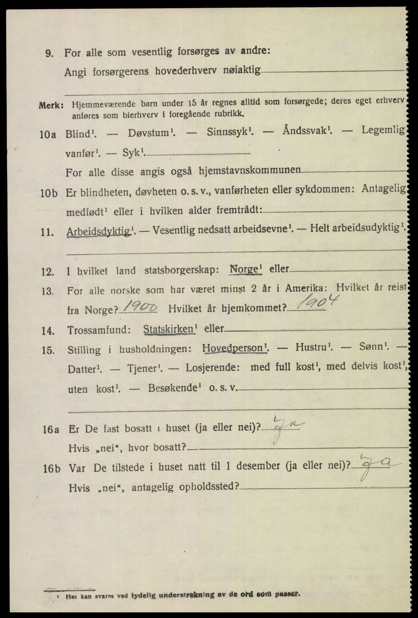 SAK, 1920 census for Bakke, 1920, p. 2827