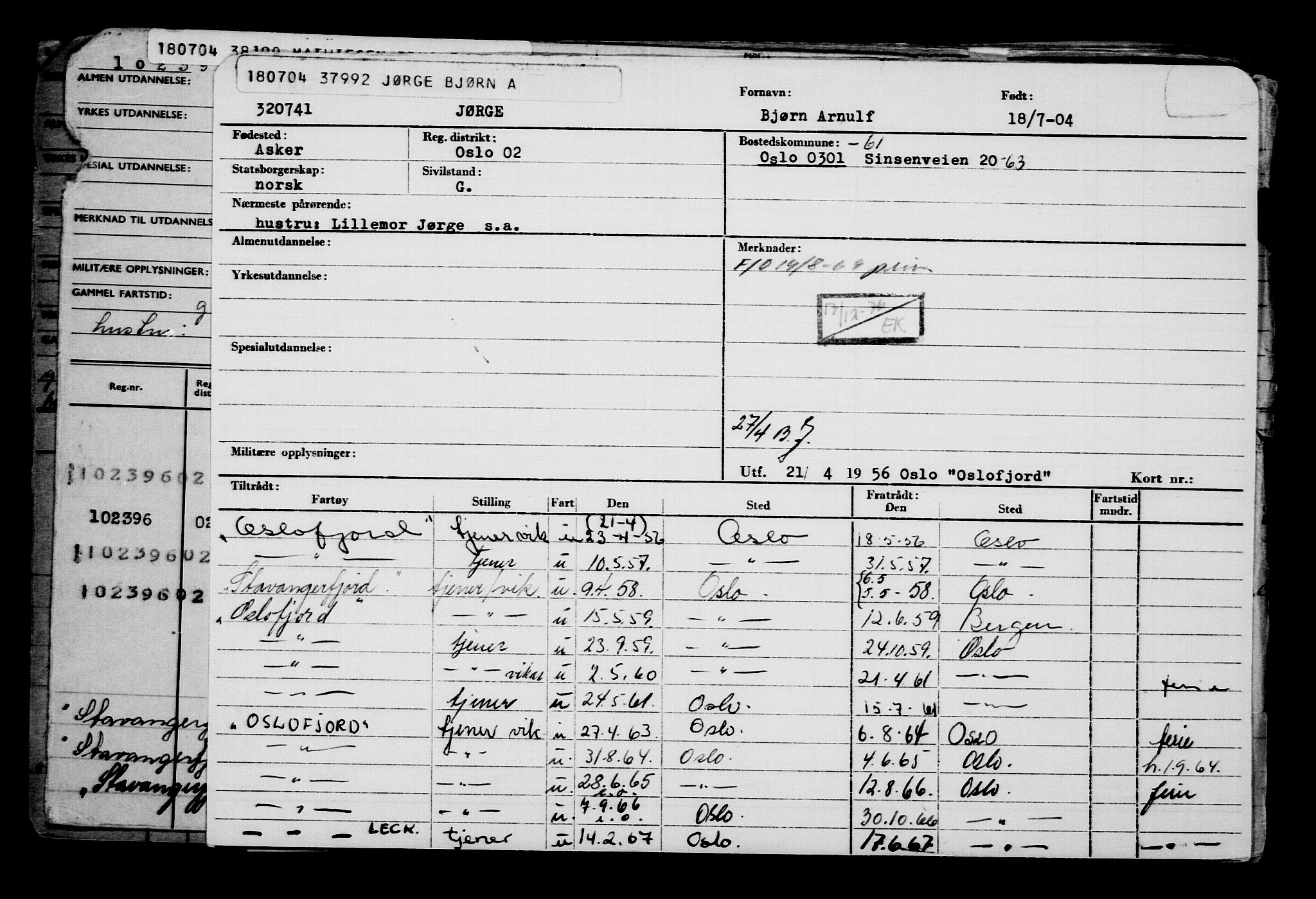 Direktoratet for sjømenn, AV/RA-S-3545/G/Gb/L0054: Hovedkort, 1904, p. 493