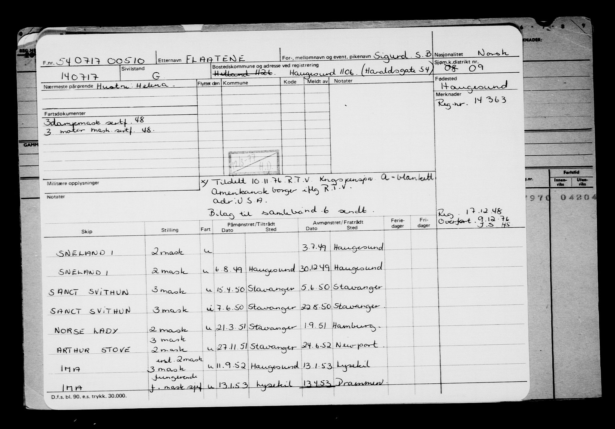 Direktoratet for sjømenn, AV/RA-S-3545/G/Gb/L0150: Hovedkort, 1917, p. 254