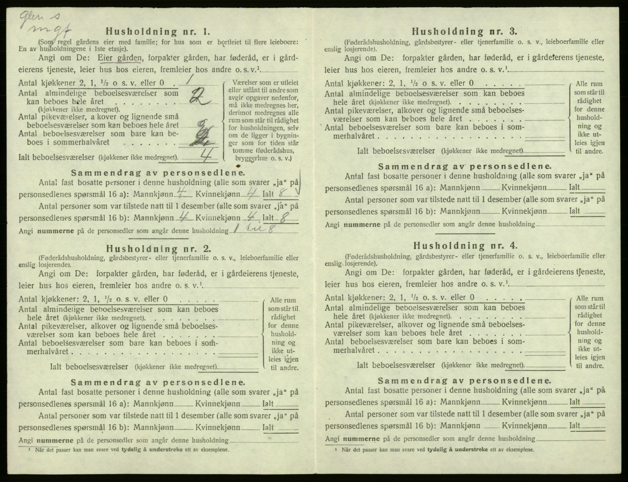 SAB, 1920 census for Hålandsdal, 1920, p. 123