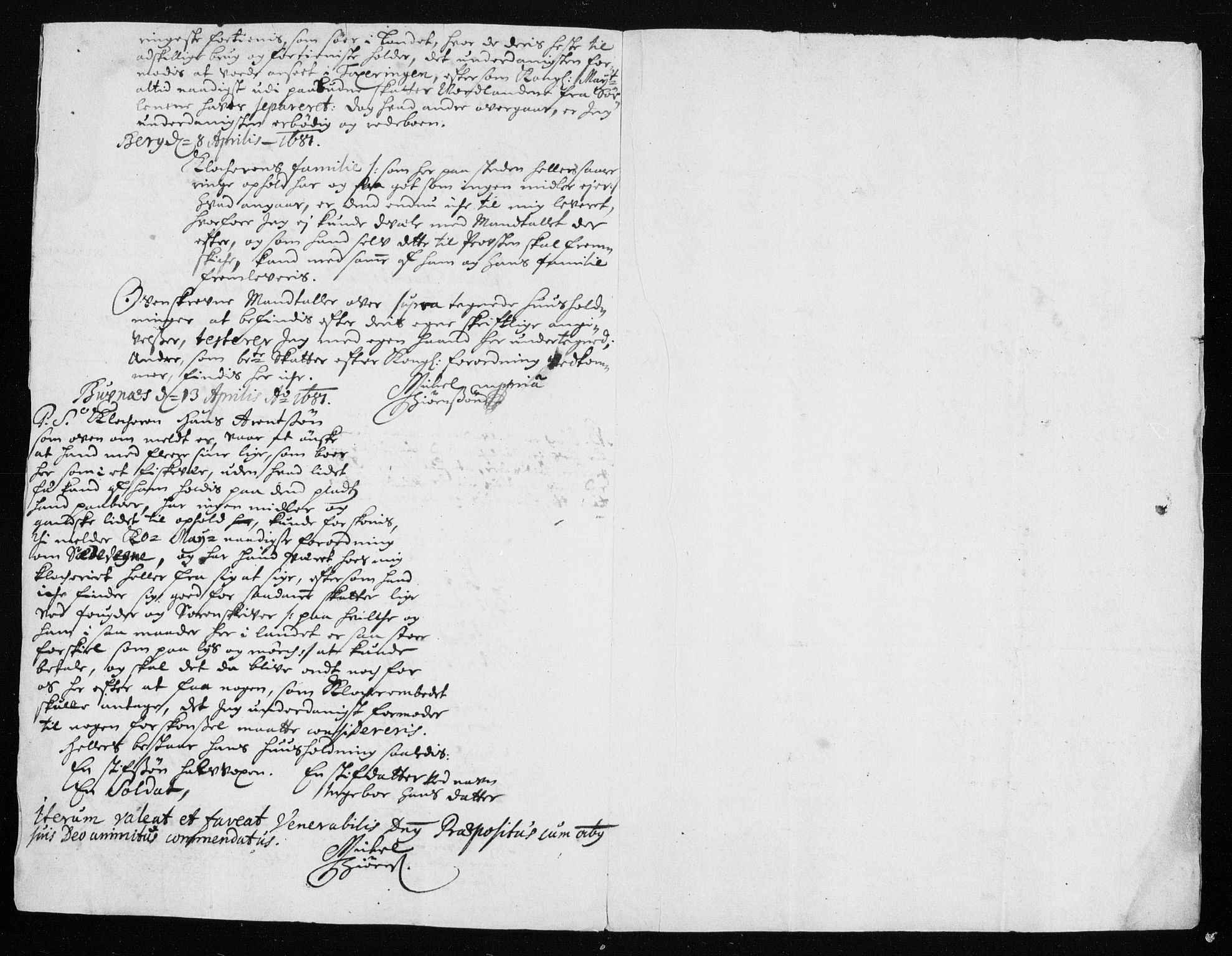 Rentekammeret inntil 1814, Reviderte regnskaper, Stiftamtstueregnskaper, Trondheim stiftamt og Nordland amt, AV/RA-EA-6044/R/Rh/L0008: Nordland amt, 1681