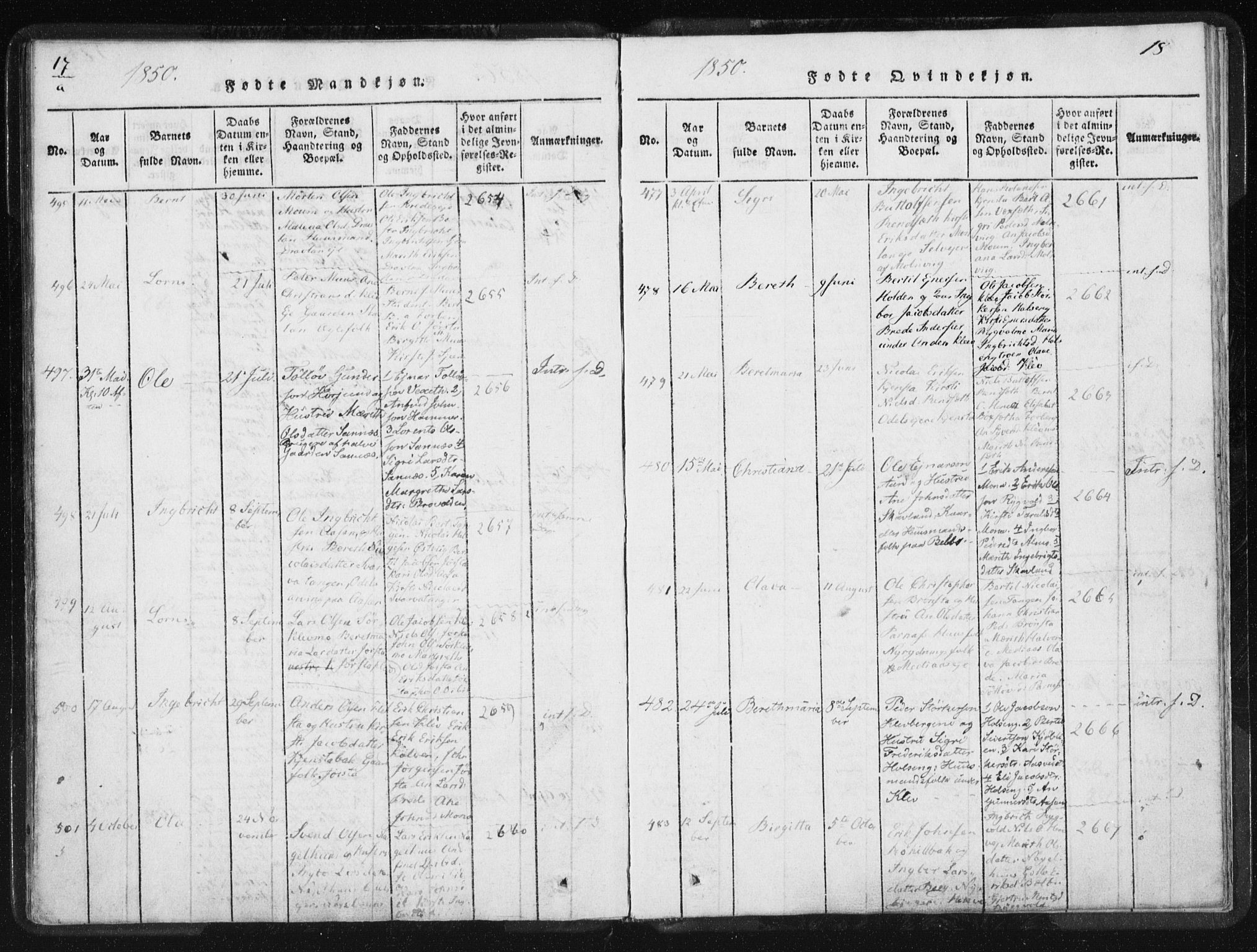 Ministerialprotokoller, klokkerbøker og fødselsregistre - Nord-Trøndelag, AV/SAT-A-1458/749/L0471: Parish register (official) no. 749A05, 1847-1856, p. 17-18