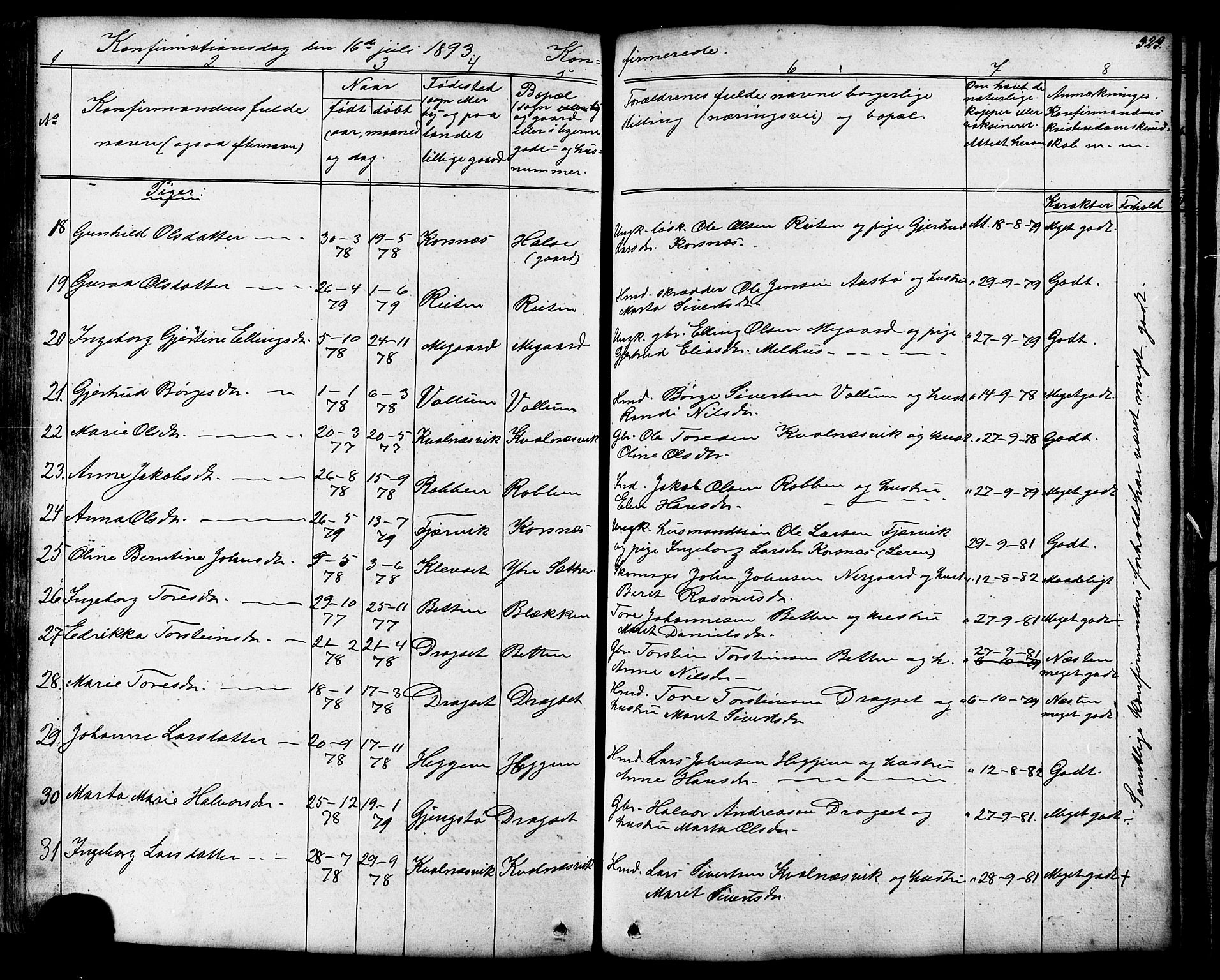 Ministerialprotokoller, klokkerbøker og fødselsregistre - Møre og Romsdal, AV/SAT-A-1454/576/L0890: Parish register (copy) no. 576C01, 1837-1908, p. 323