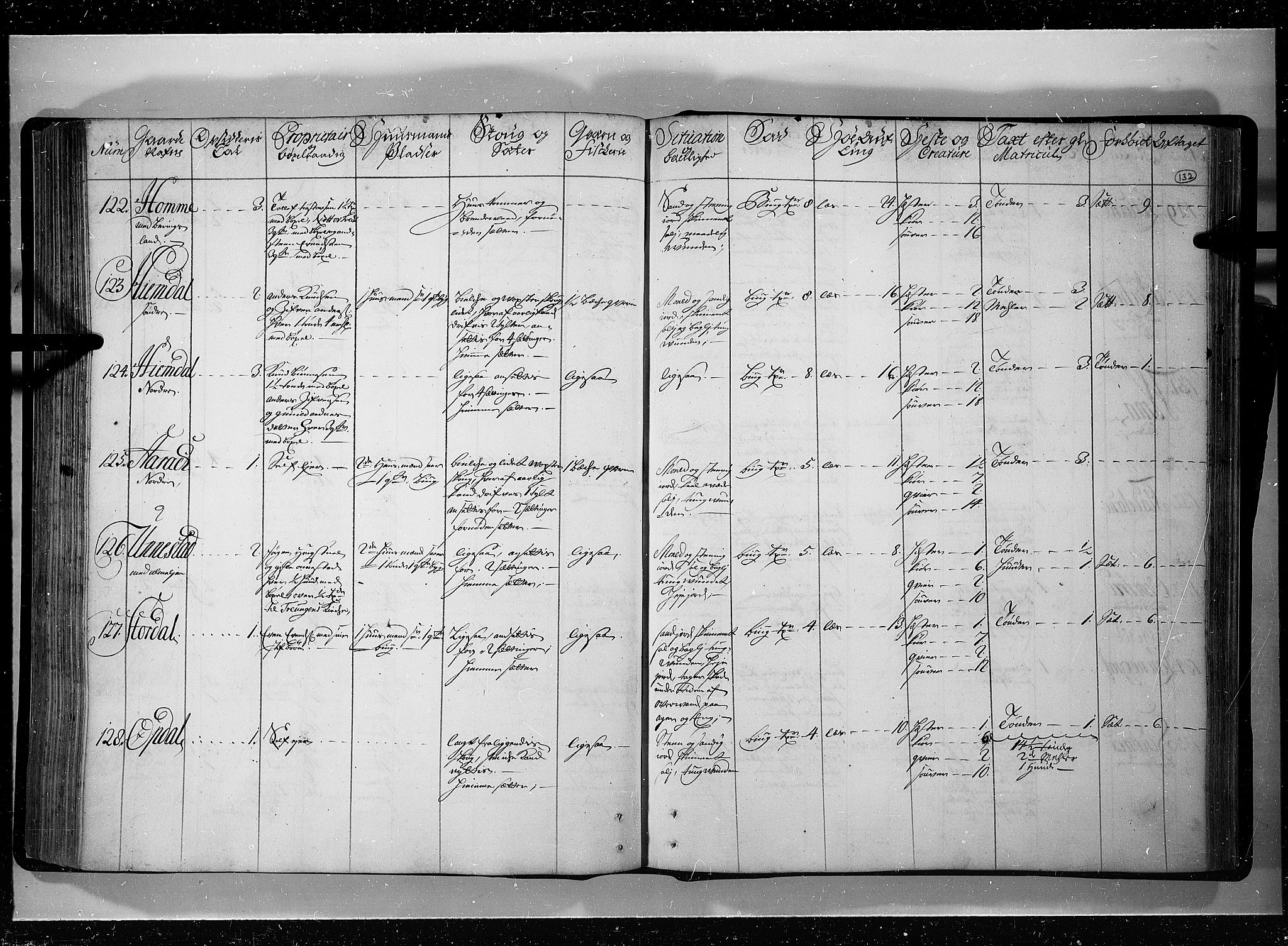 Rentekammeret inntil 1814, Realistisk ordnet avdeling, RA/EA-4070/N/Nb/Nbf/L0121: Øvre og Nedre Telemark eksaminasjonsprotokoll, 1723, p. 131b-132a