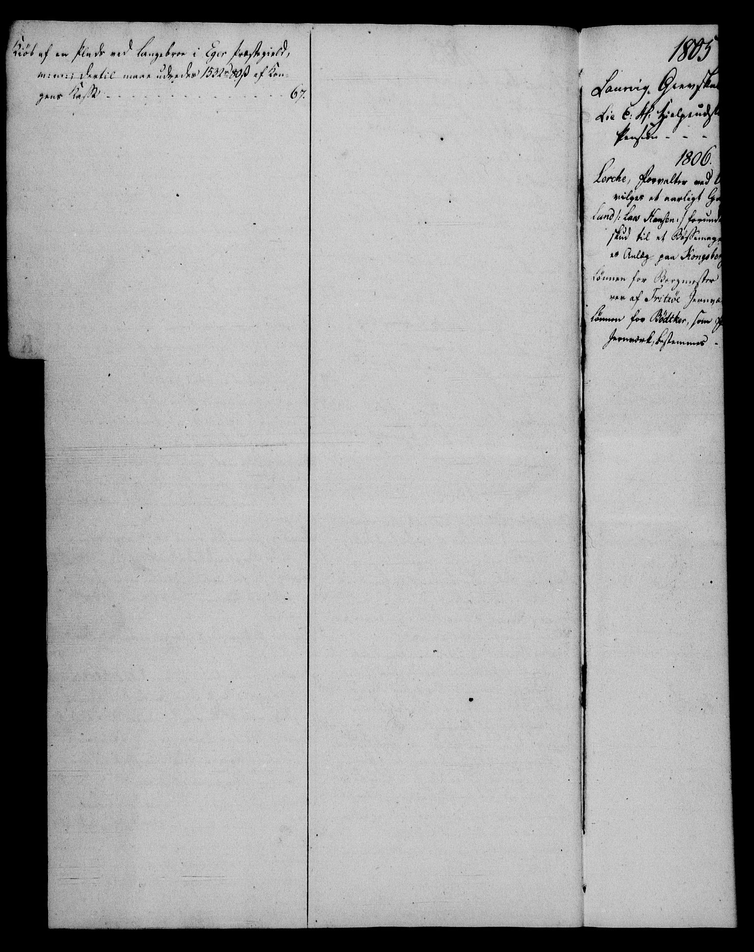 Rentekammeret, Renteskriverkontorene, RA/EA-3115/M/Mf/Mfb/L0007: Relasjons- og resolusjonsprotokoll med register (merket RK 54.13), 1805-1806