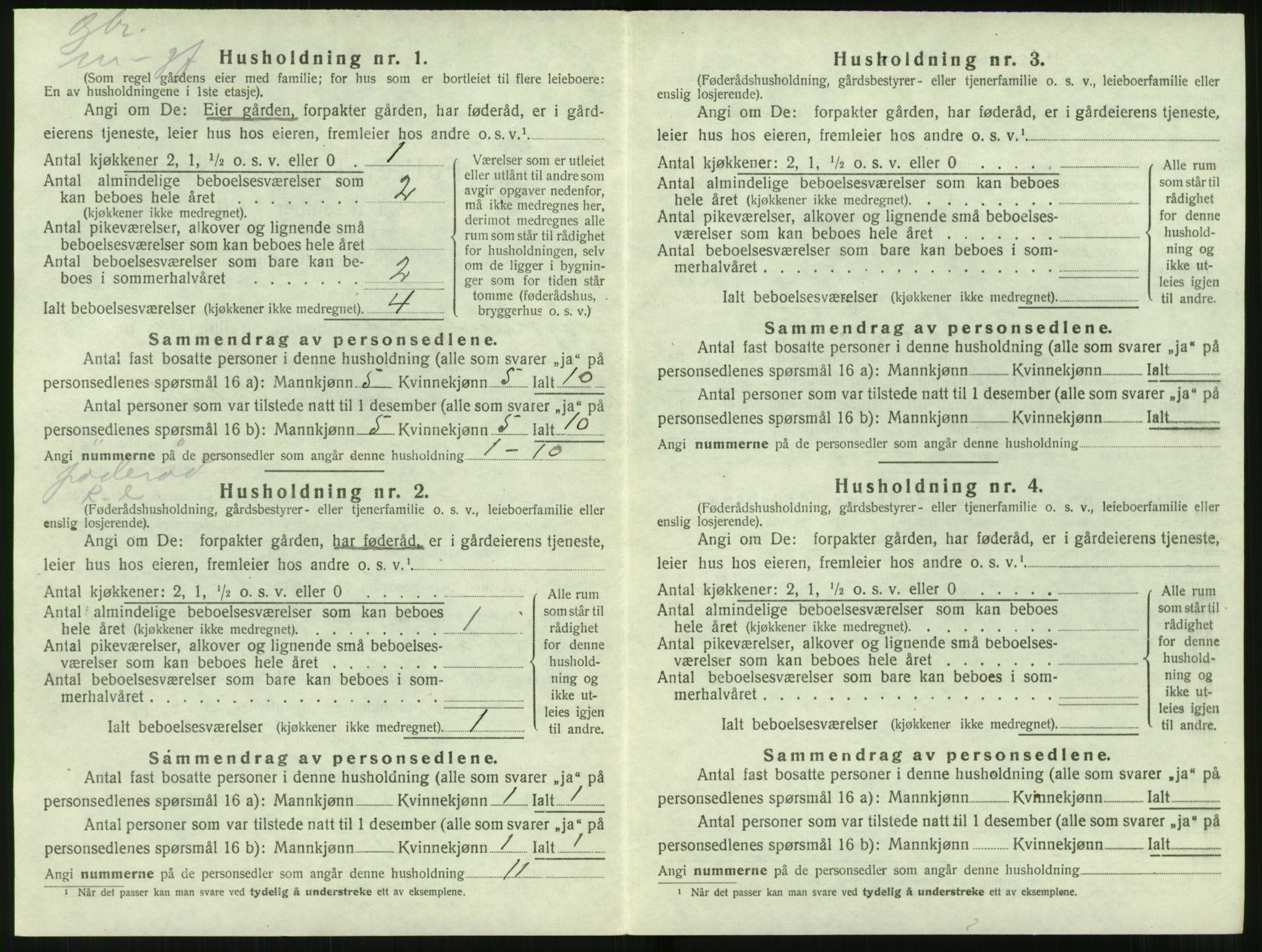 SAT, 1920 census for Hjørundfjord, 1920, p. 476