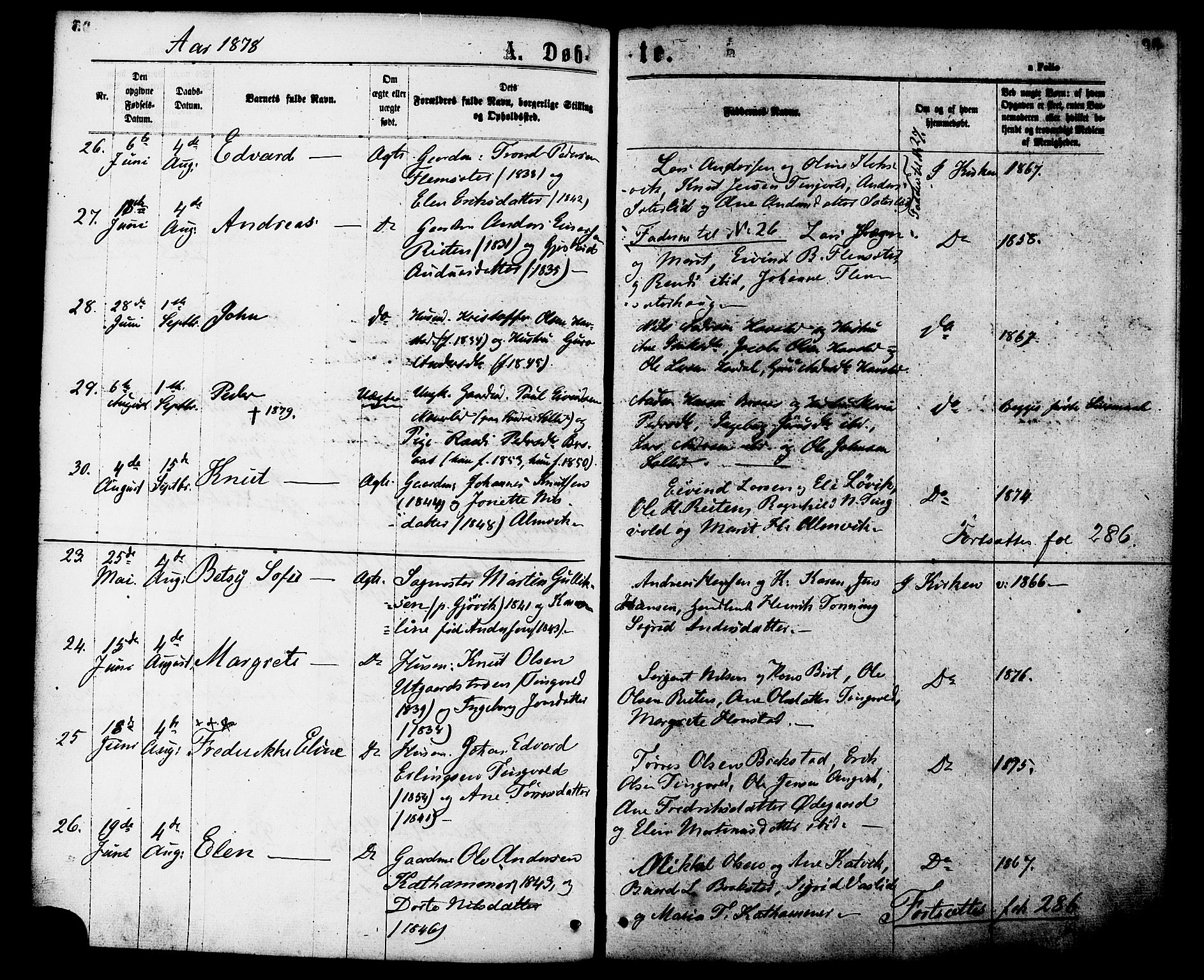 Ministerialprotokoller, klokkerbøker og fødselsregistre - Møre og Romsdal, AV/SAT-A-1454/586/L0986: Parish register (official) no. 586A12, 1867-1878, p. 96