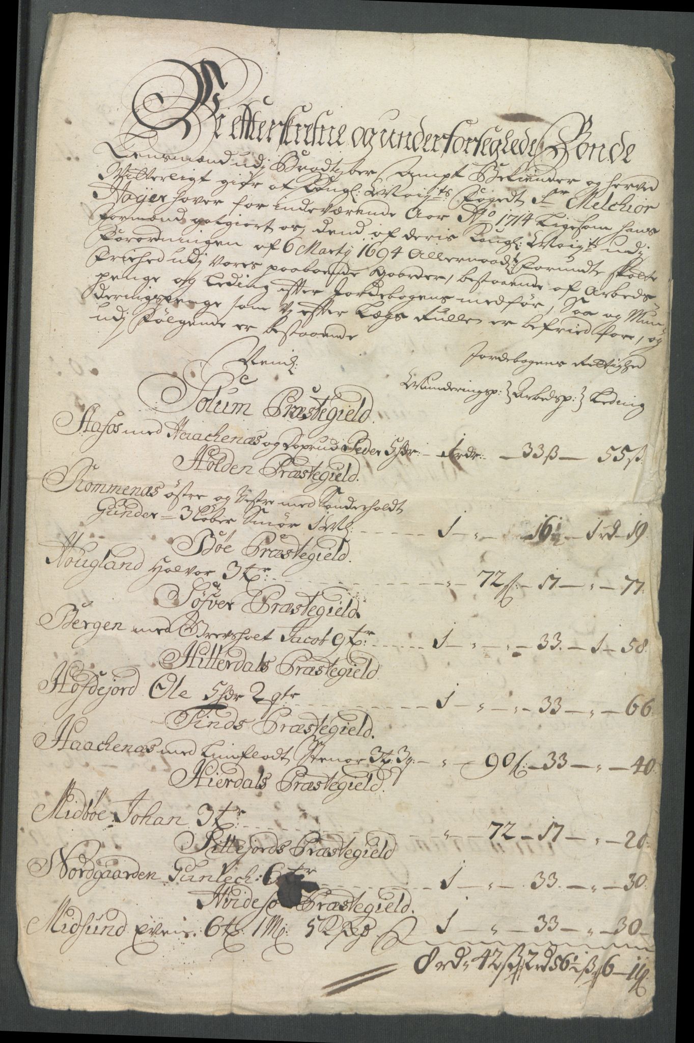 Rentekammeret inntil 1814, Reviderte regnskaper, Fogderegnskap, RA/EA-4092/R36/L2126: Fogderegnskap Øvre og Nedre Telemark og Bamble, 1714, p. 267