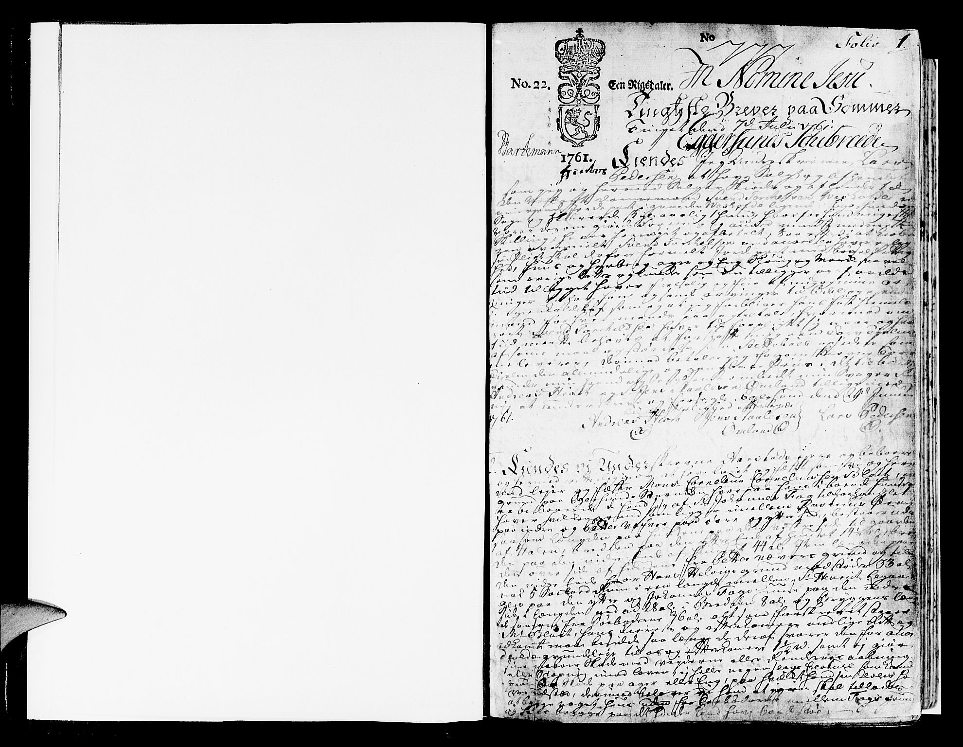 Jæren og Dalane sorenskriveri, SAST/A-100306/5/50BA/L0013: SKIFTEPROTOKOLL, 1761-1763, p. 0b-1a