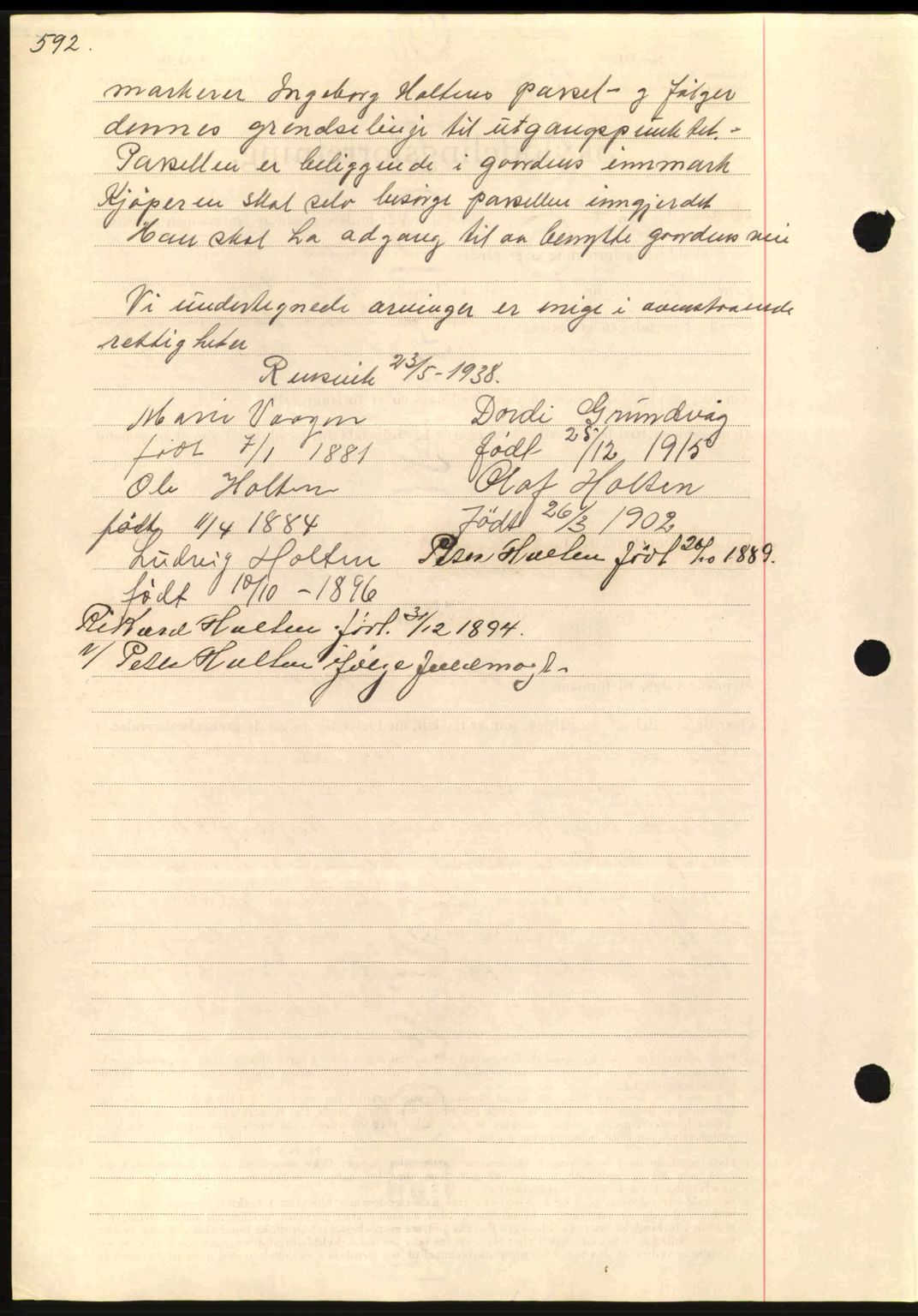 Nordmøre sorenskriveri, SAT/A-4132/1/2/2Ca: Mortgage book no. A84, 1938-1938, Diary no: : 2295/1938