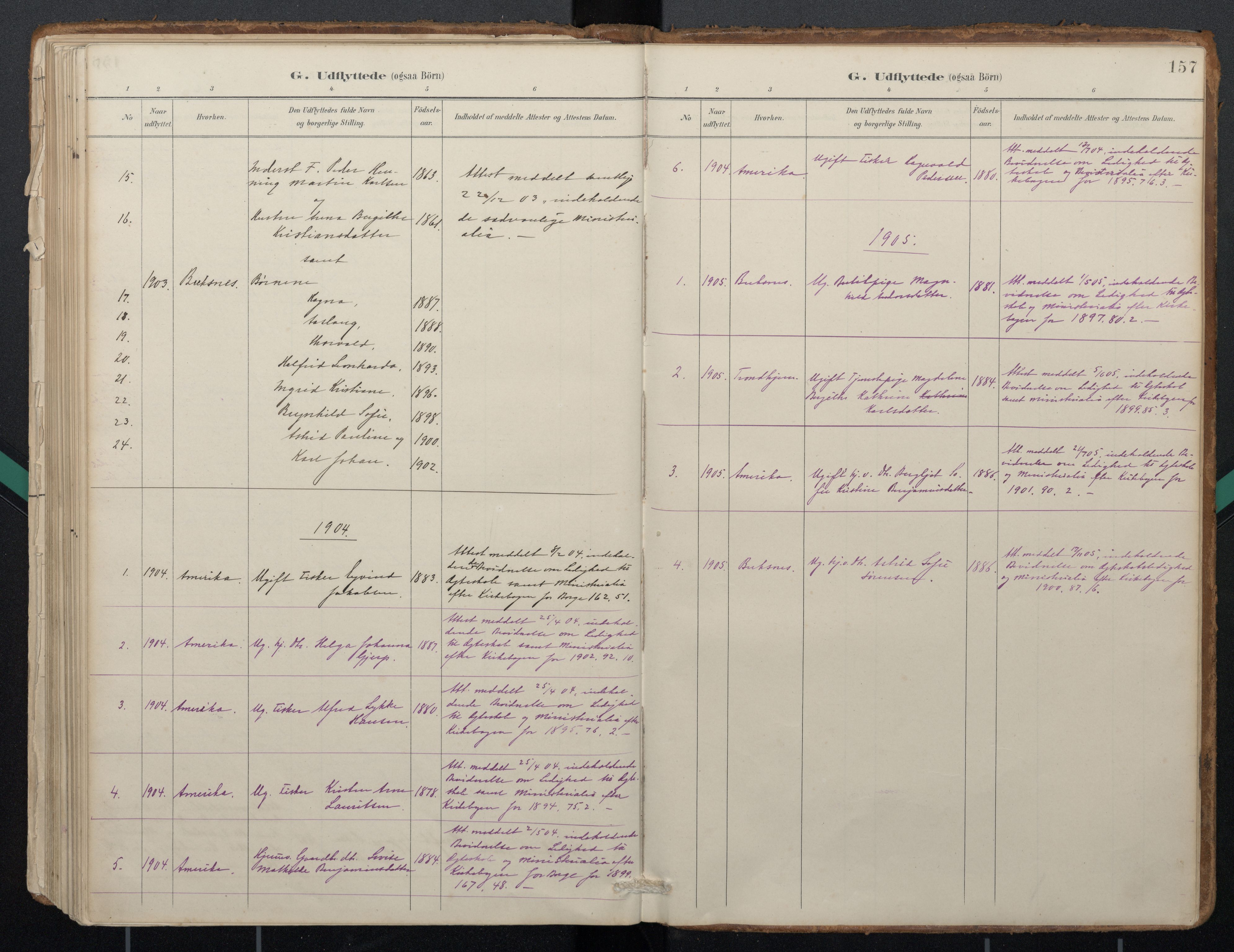 Ministerialprotokoller, klokkerbøker og fødselsregistre - Nordland, AV/SAT-A-1459/884/L1193: Parish register (official) no. 884A01, 1888-1905, p. 157