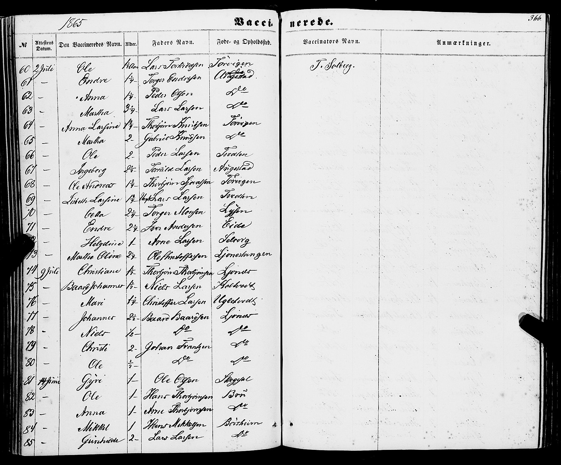 Strandebarm sokneprestembete, AV/SAB-A-78401/H/Haa: Parish register (official) no. A 8, 1858-1872, p. 366