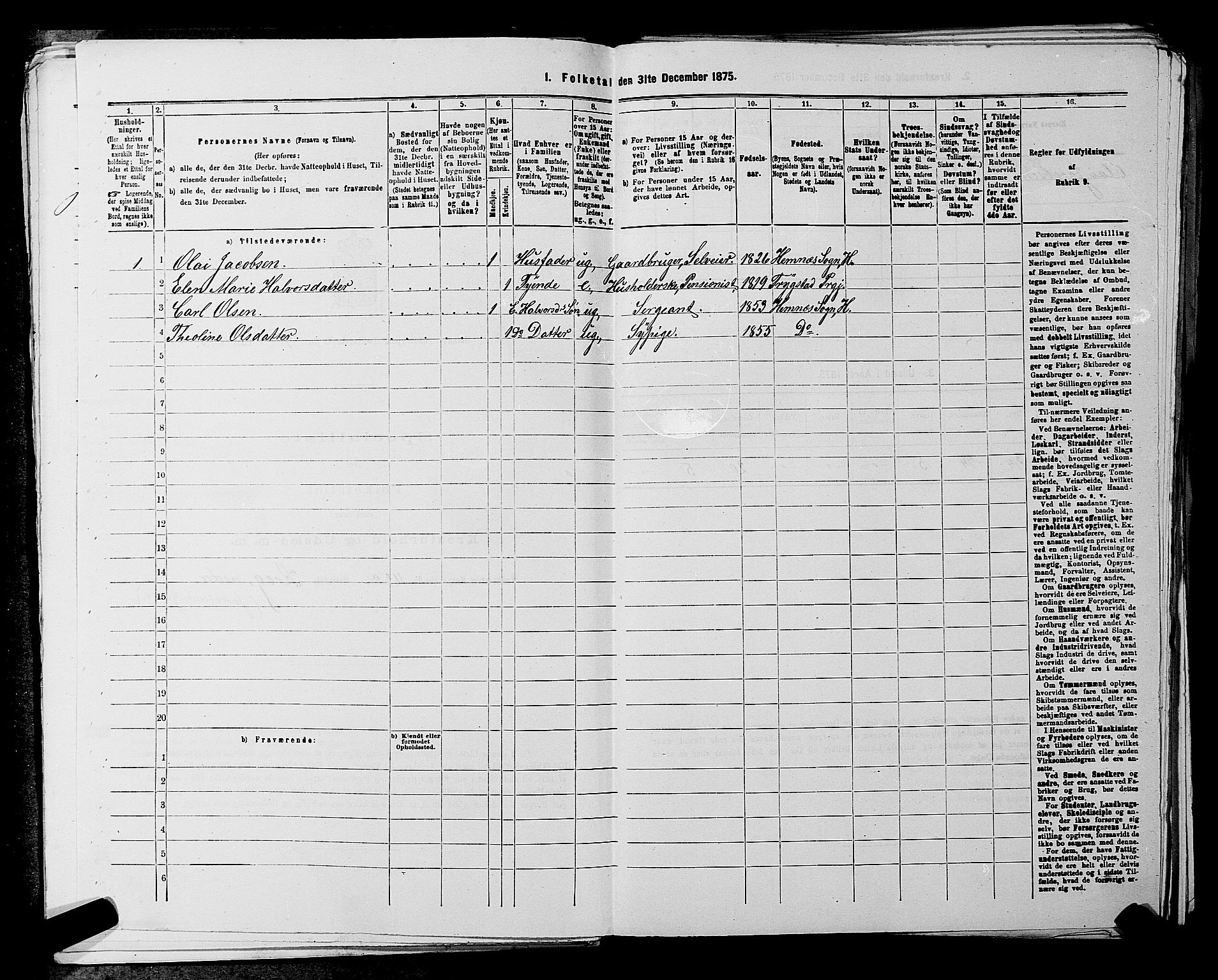 RA, 1875 census for 0221P Høland, 1875, p. 1247