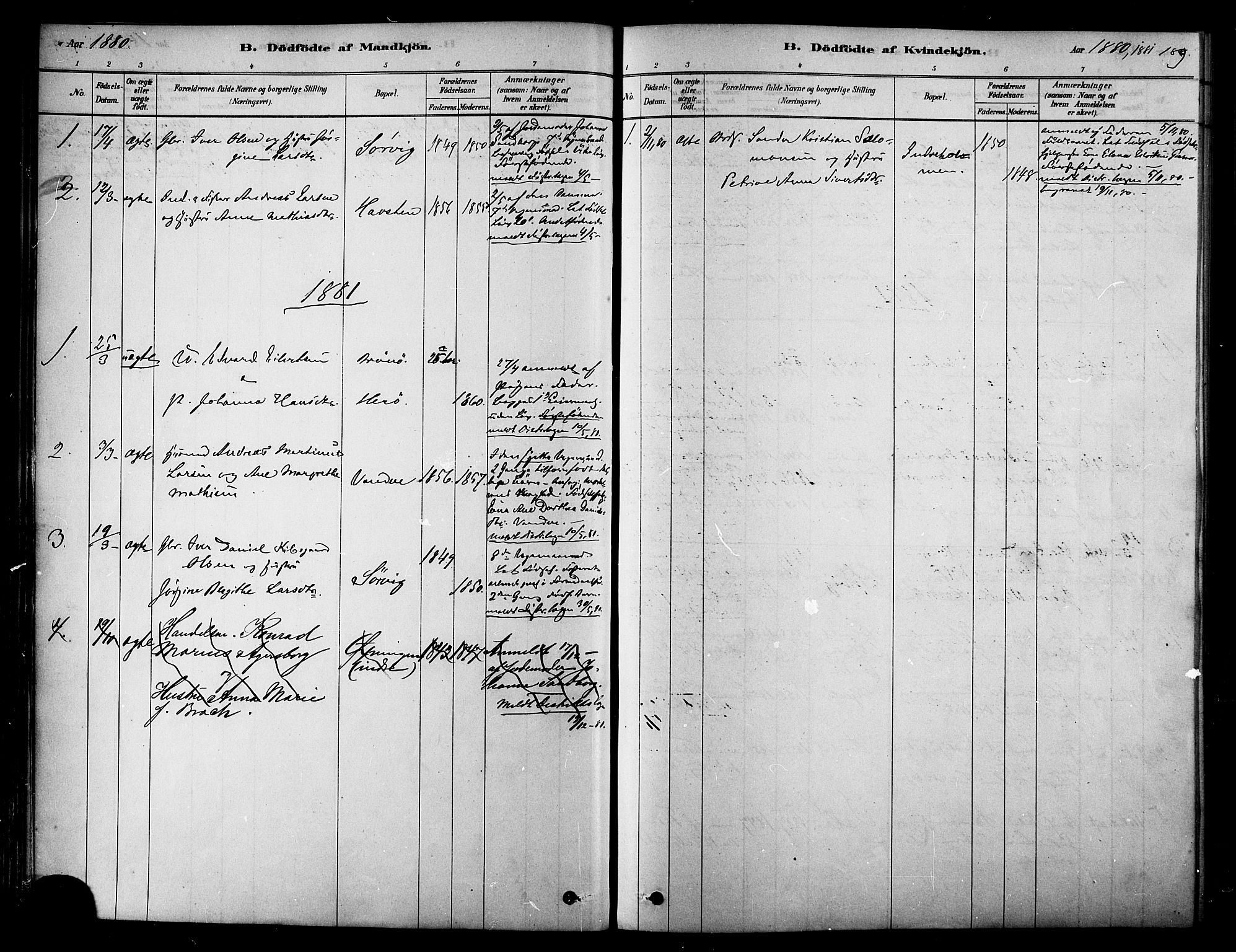 Ministerialprotokoller, klokkerbøker og fødselsregistre - Nordland, SAT/A-1459/834/L0507: Parish register (official) no. 834A05, 1878-1892, p. 189