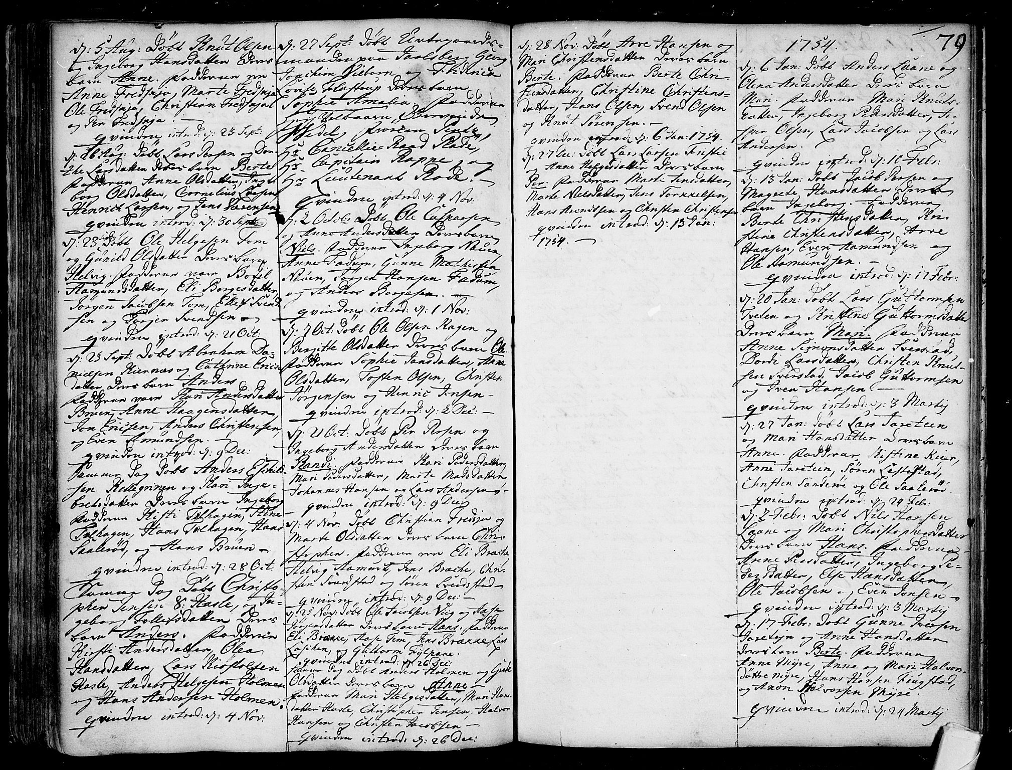 Sem kirkebøker, AV/SAKO-A-5/F/Fa/L0001: Parish register (official) no. I 1, 1702-1763, p. 79