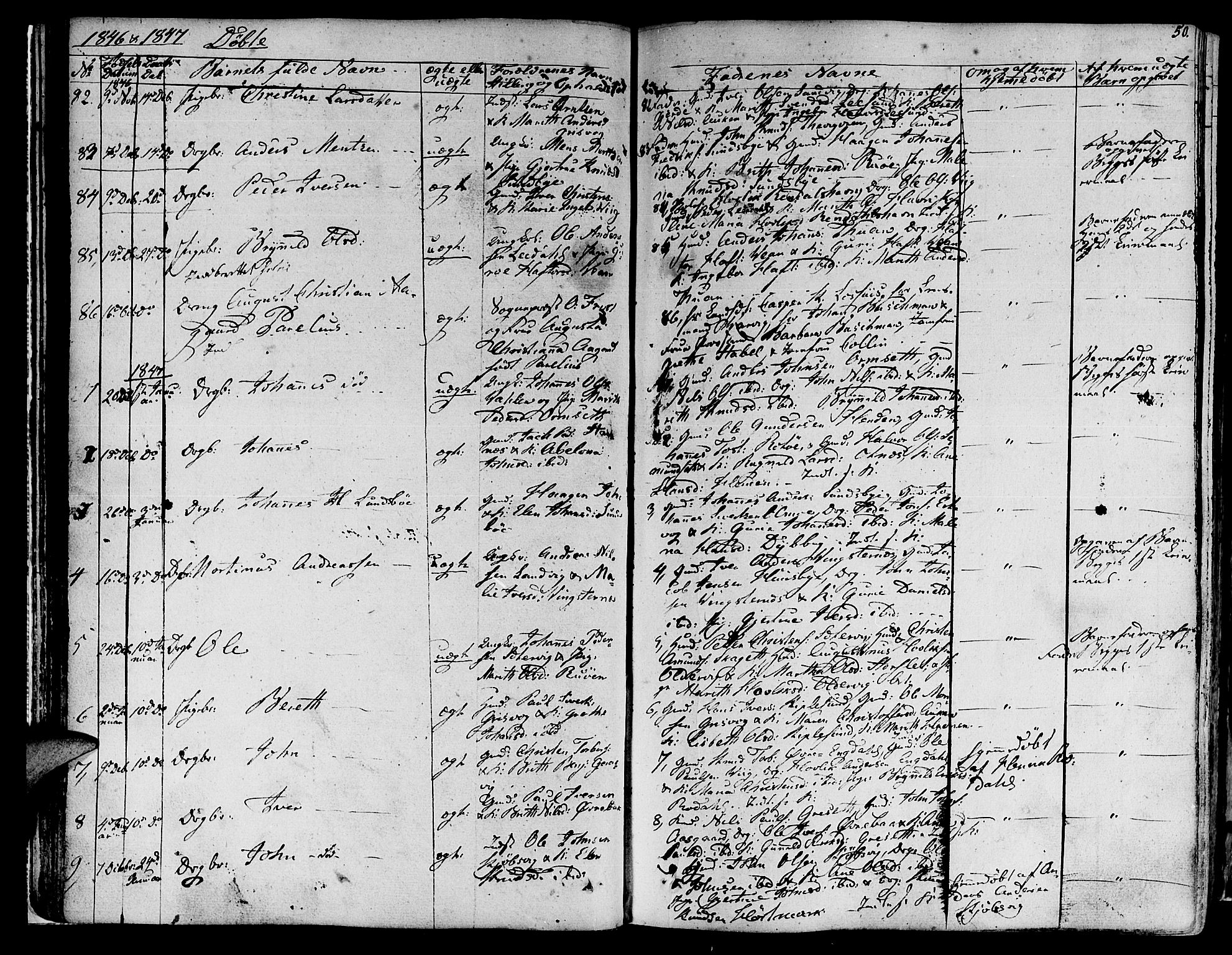Ministerialprotokoller, klokkerbøker og fødselsregistre - Møre og Romsdal, SAT/A-1454/578/L0904: Parish register (official) no. 578A03, 1836-1858, p. 50