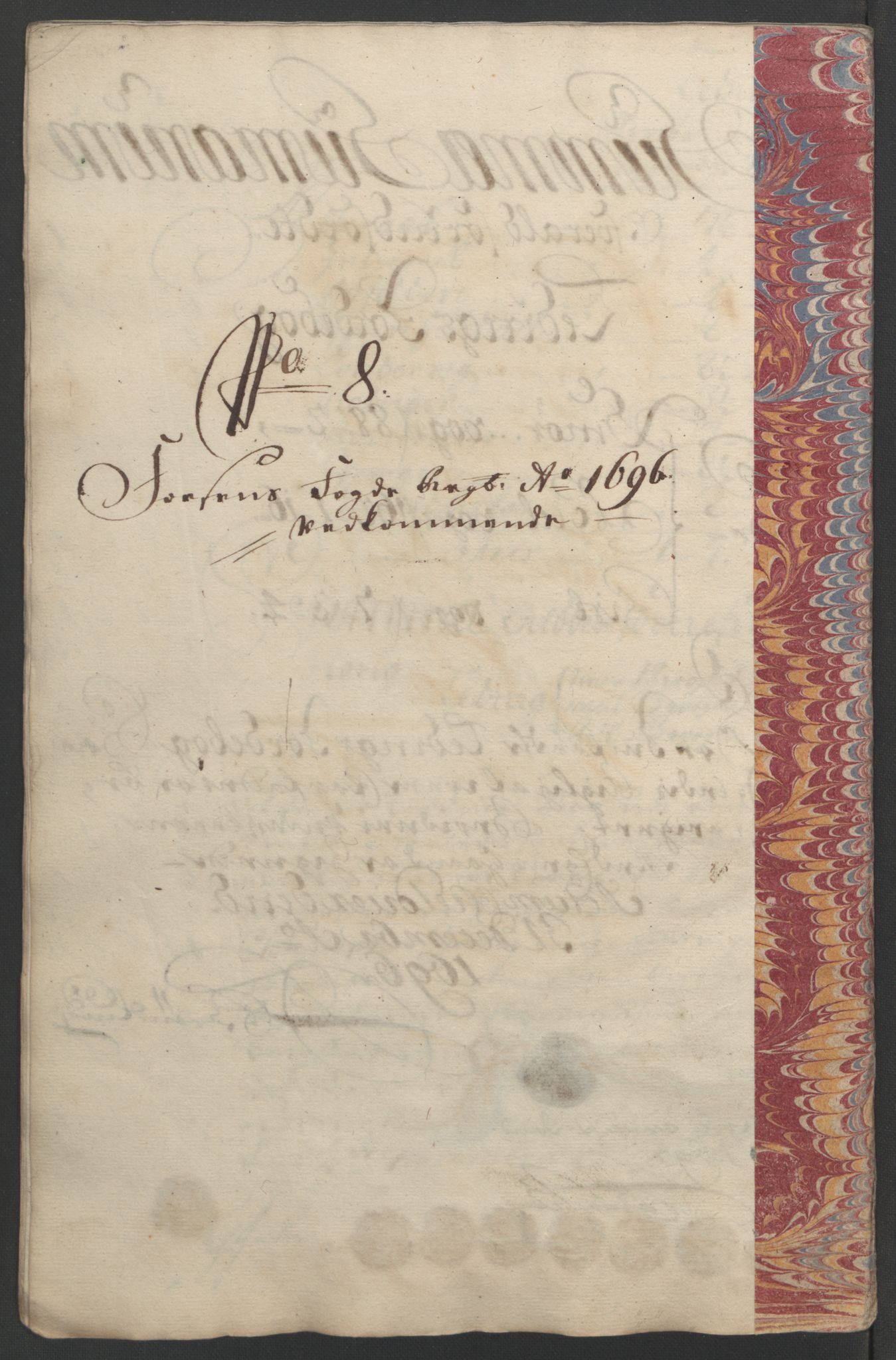 Rentekammeret inntil 1814, Reviderte regnskaper, Fogderegnskap, AV/RA-EA-4092/R57/L3851: Fogderegnskap Fosen, 1695-1696, p. 273