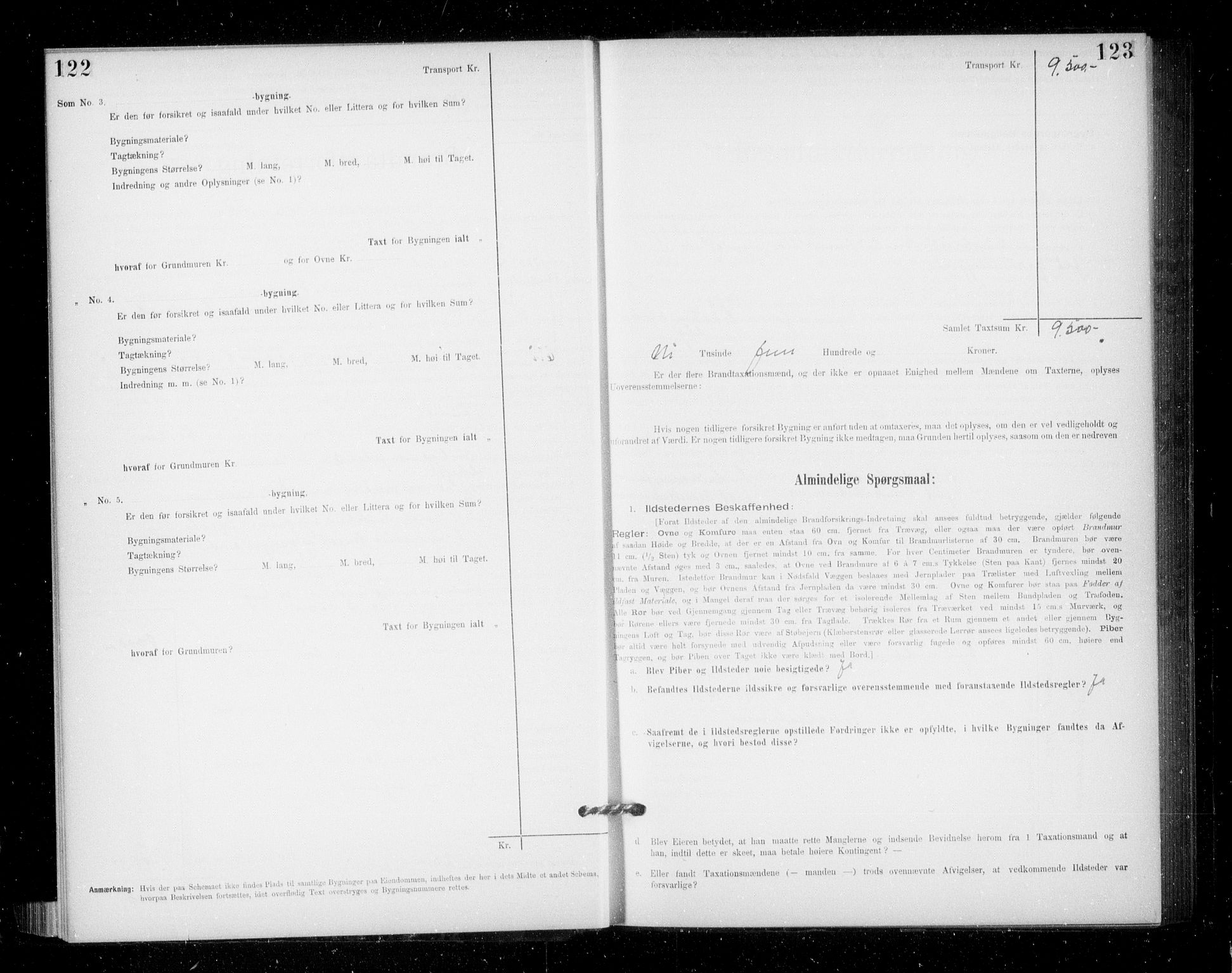 Lensmannen i Jondal, AV/SAB-A-33101/0012/L0005: Branntakstprotokoll, skjematakst, 1894-1951, p. 122-123