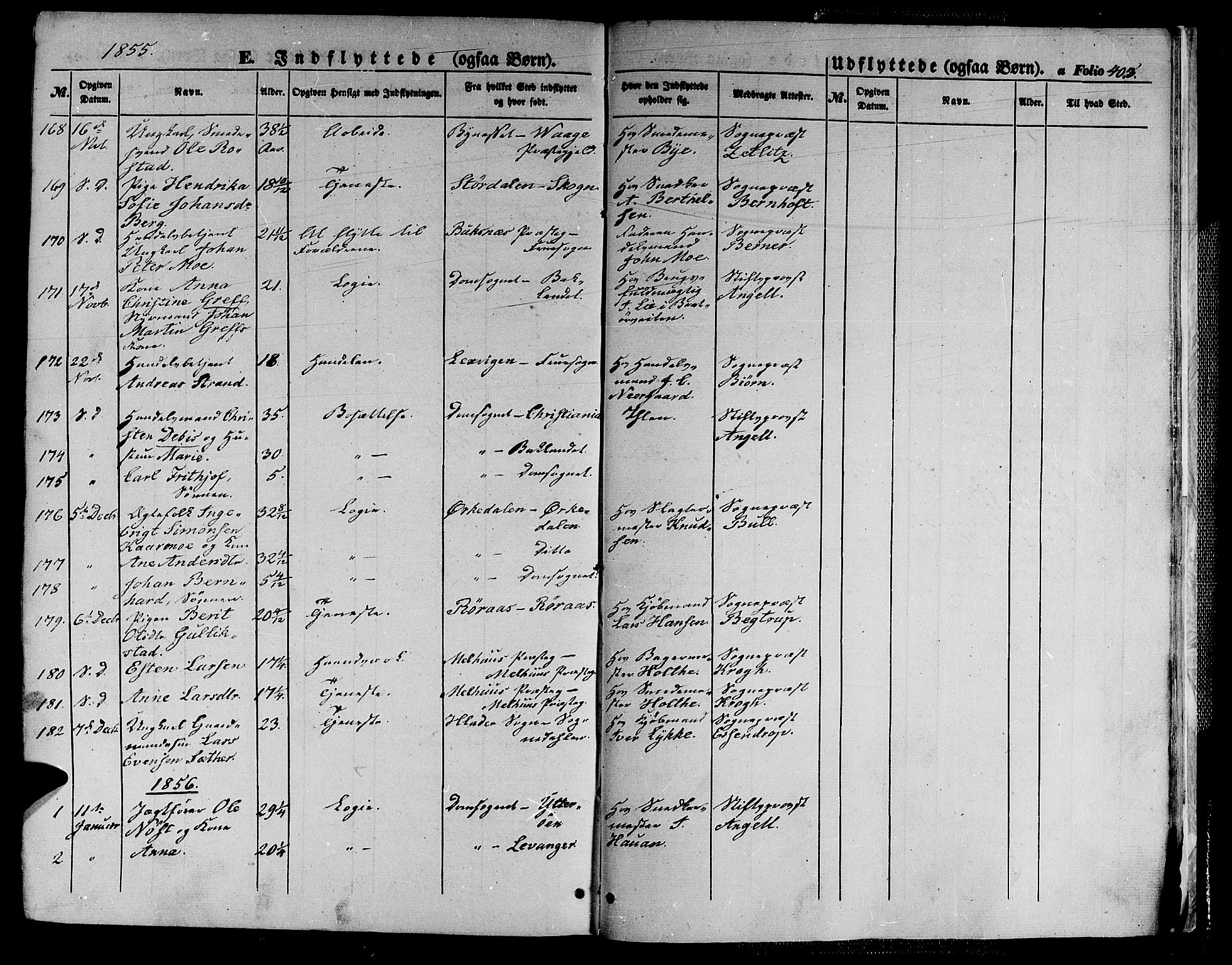 Ministerialprotokoller, klokkerbøker og fødselsregistre - Sør-Trøndelag, SAT/A-1456/602/L0137: Parish register (copy) no. 602C05, 1846-1856, p. 403
