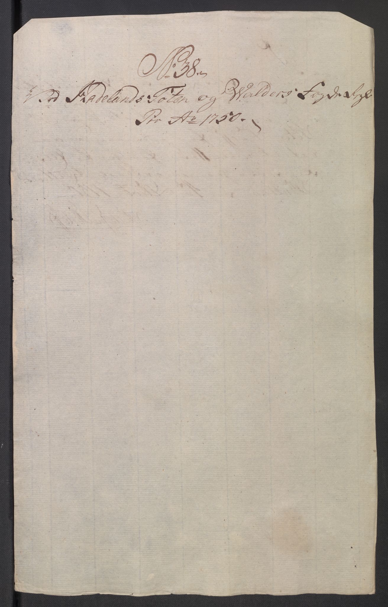 Rentekammeret inntil 1814, Reviderte regnskaper, Fogderegnskap, AV/RA-EA-4092/R18/L1348: Fogderegnskap Hadeland, Toten og Valdres, 1750-1751, p. 171