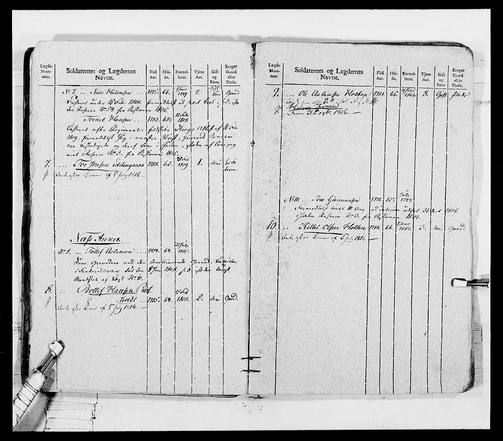 Generalitets- og kommissariatskollegiet, Det kongelige norske kommissariatskollegium, AV/RA-EA-5420/E/Eh/L0116: Telemarkske nasjonale infanteriregiment, 1810, p. 361