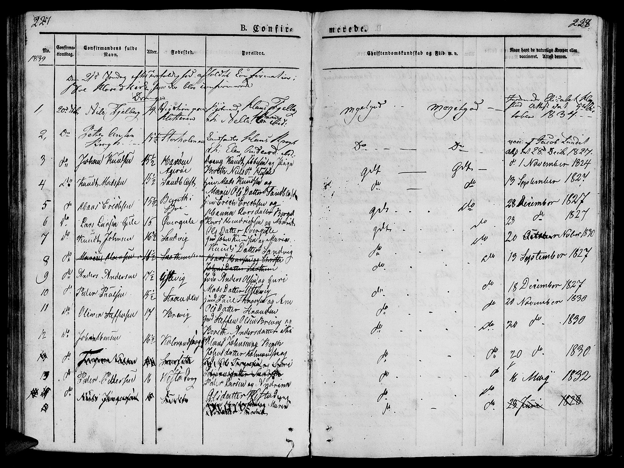 Ministerialprotokoller, klokkerbøker og fødselsregistre - Møre og Romsdal, AV/SAT-A-1454/566/L0765: Parish register (official) no. 566A04, 1829-1841, p. 227-228