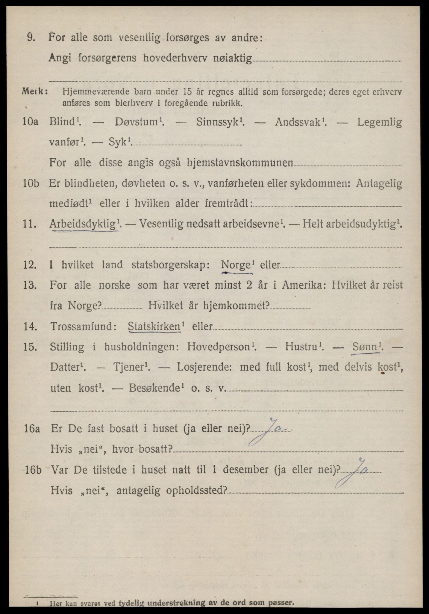 SAT, 1920 census for Giske, 1920, p. 3657