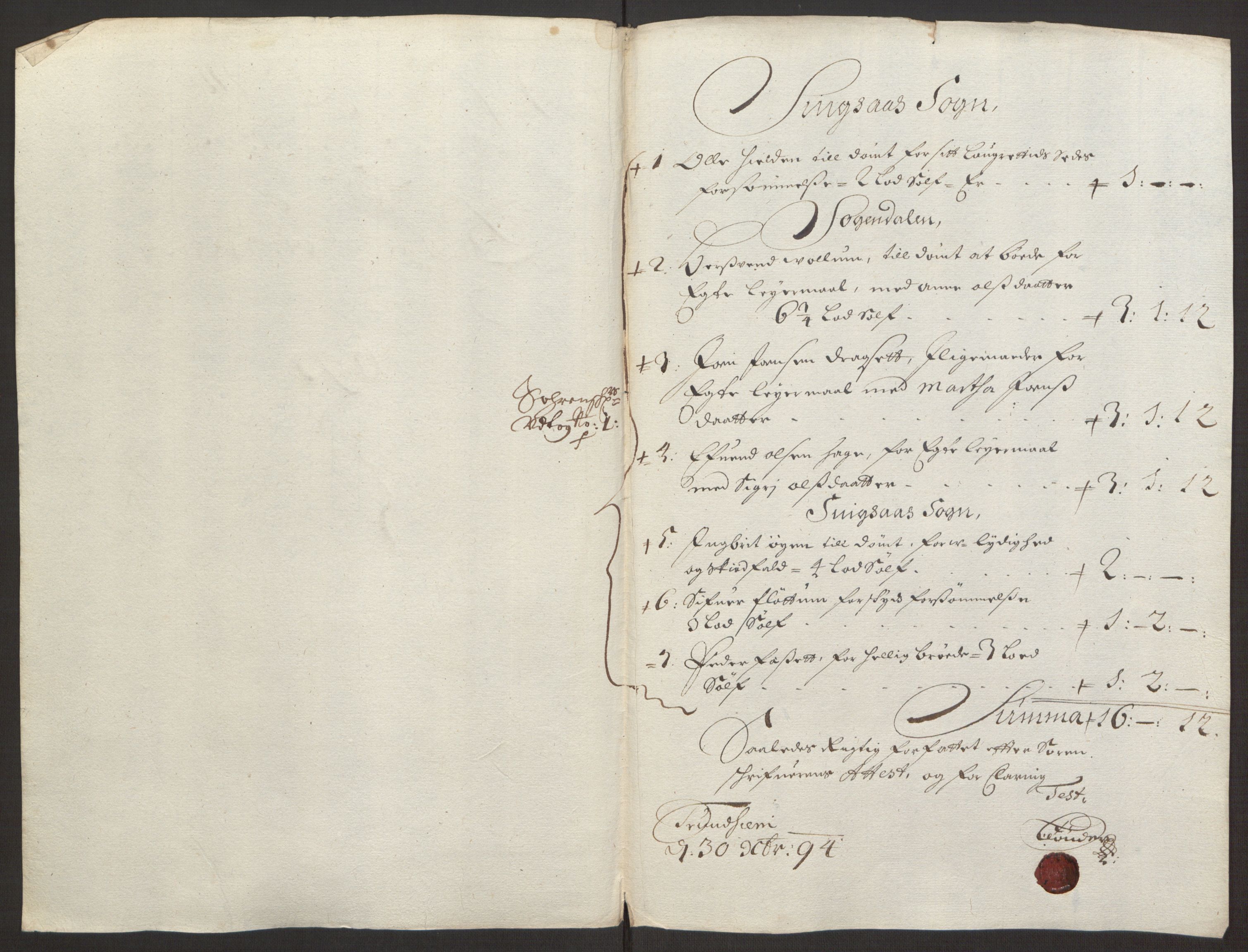 Rentekammeret inntil 1814, Reviderte regnskaper, Fogderegnskap, RA/EA-4092/R59/L3943: Fogderegnskap Gauldal, 1693, p. 144