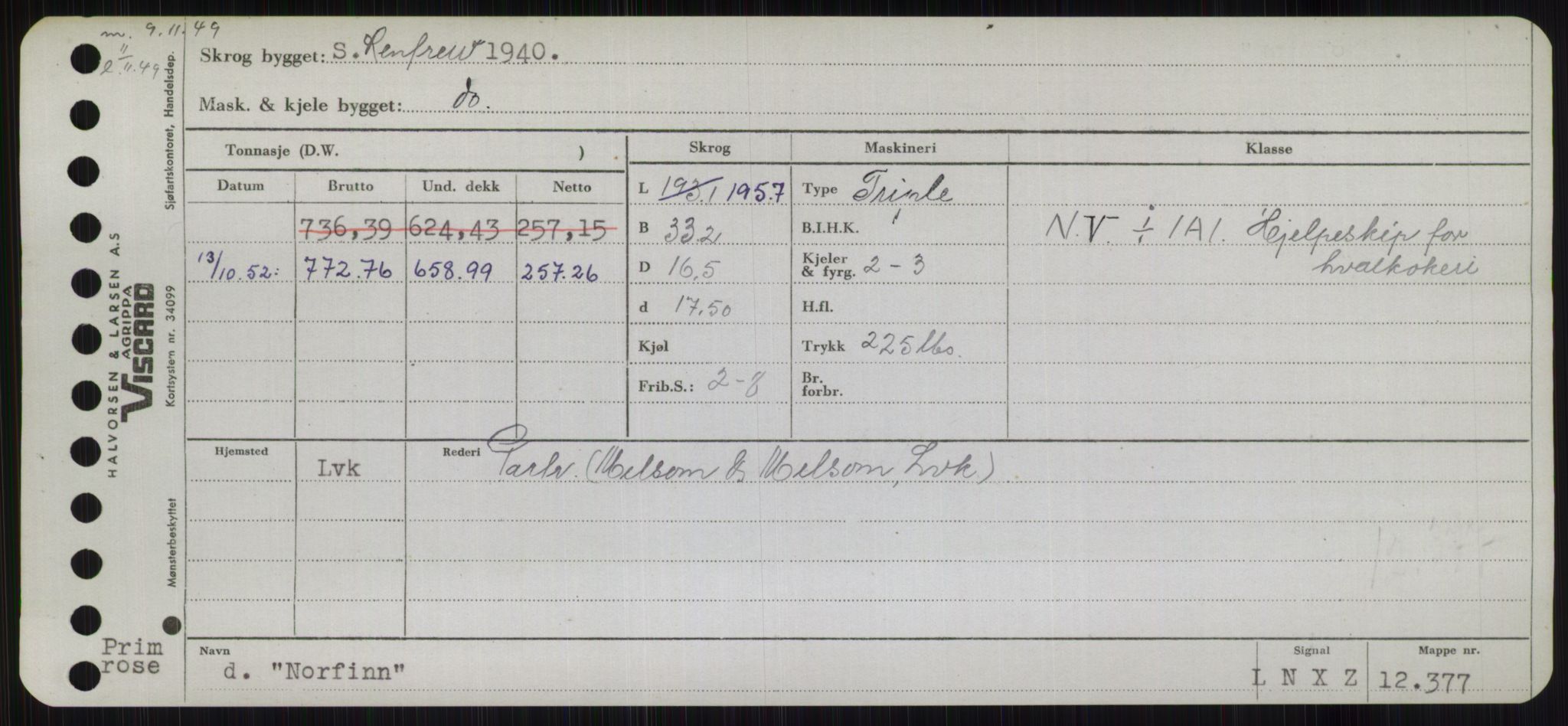 Sjøfartsdirektoratet med forløpere, Skipsmålingen, AV/RA-S-1627/H/Hb/L0003: Fartøy, I-N, p. 439