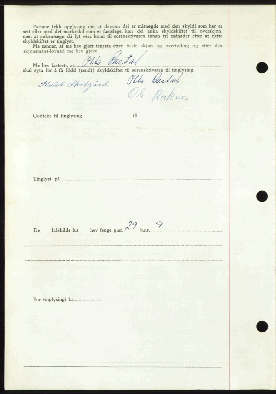 Romsdal sorenskriveri, AV/SAT-A-4149/1/2/2C: Mortgage book no. A32, 1950-1950, Diary no: : 620/1950