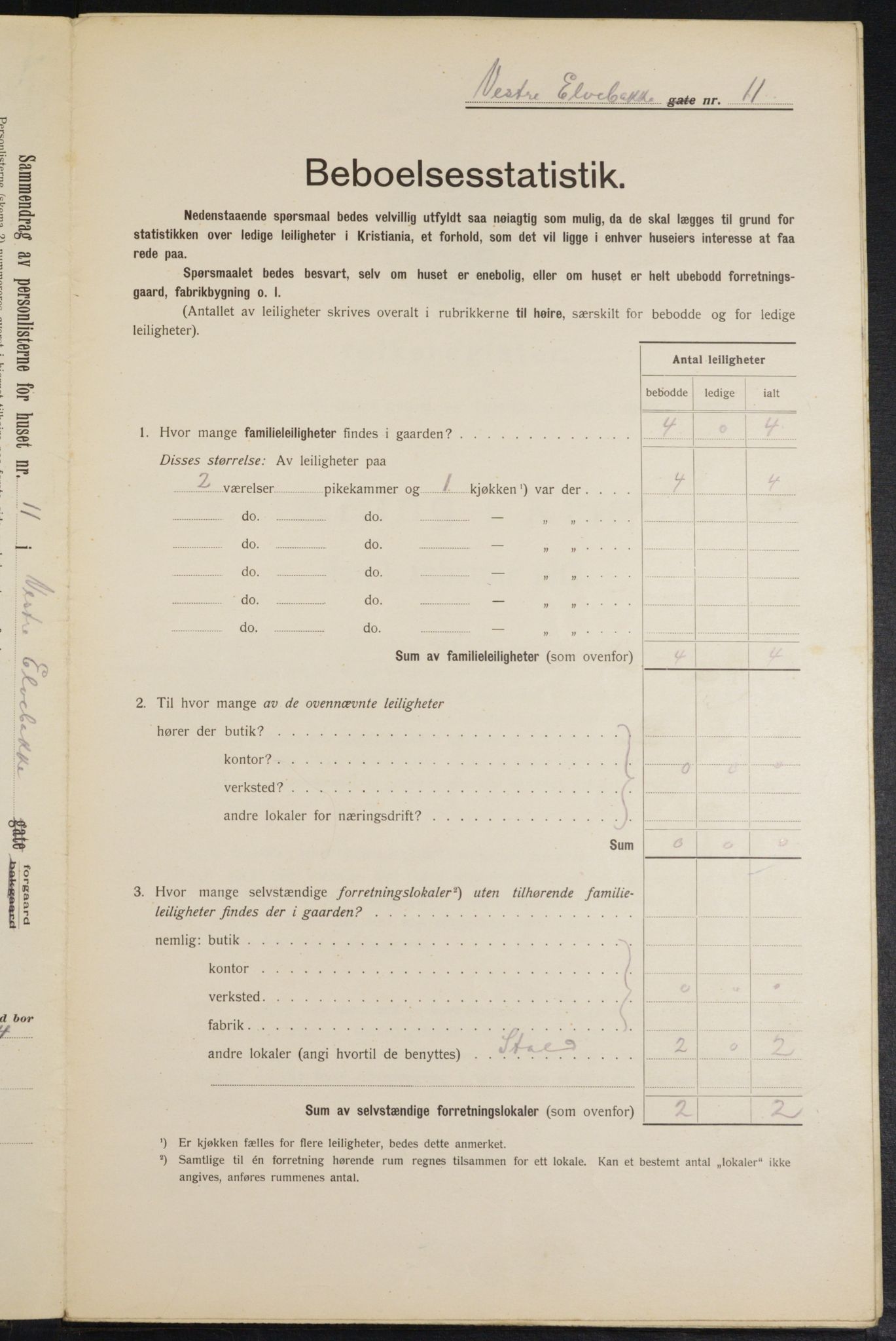 OBA, Municipal Census 1913 for Kristiania, 1913, p. 122351