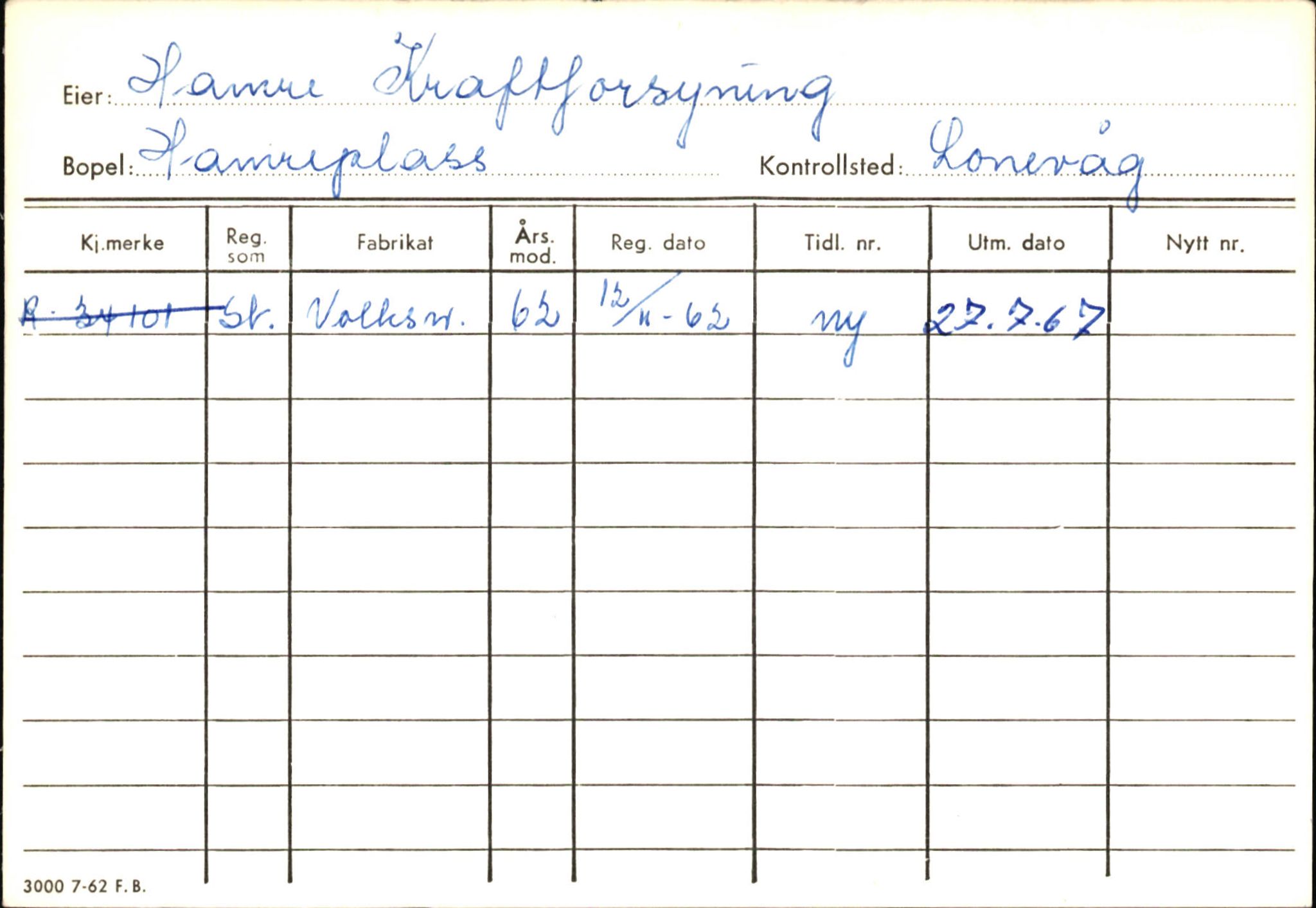 Statens vegvesen, Hordaland vegkontor, SAB/A-5201/2/Ha/L0018: R-eierkort H, 1920-1971, p. 645