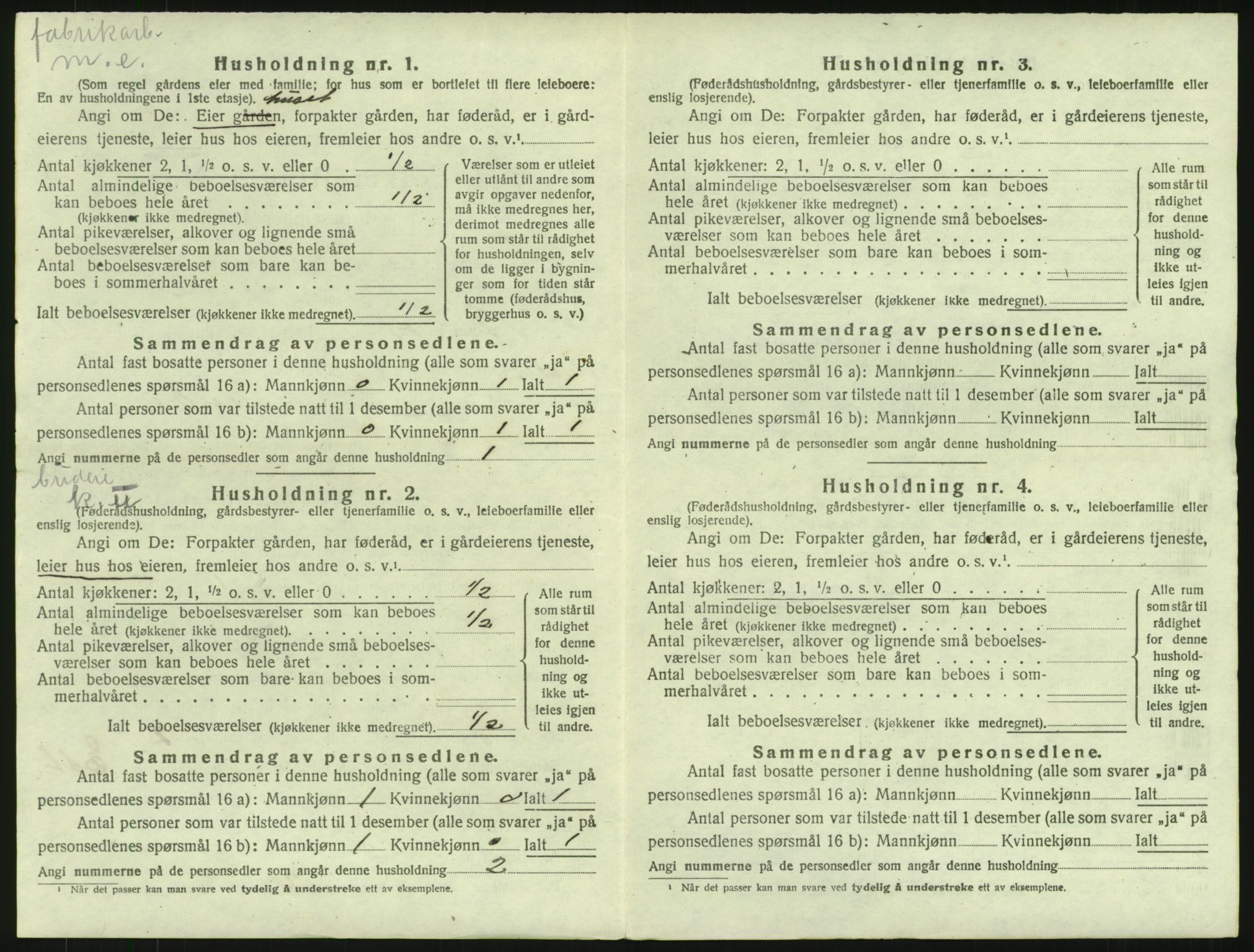 SAH, 1920 census for Åmot, 1920, p. 60