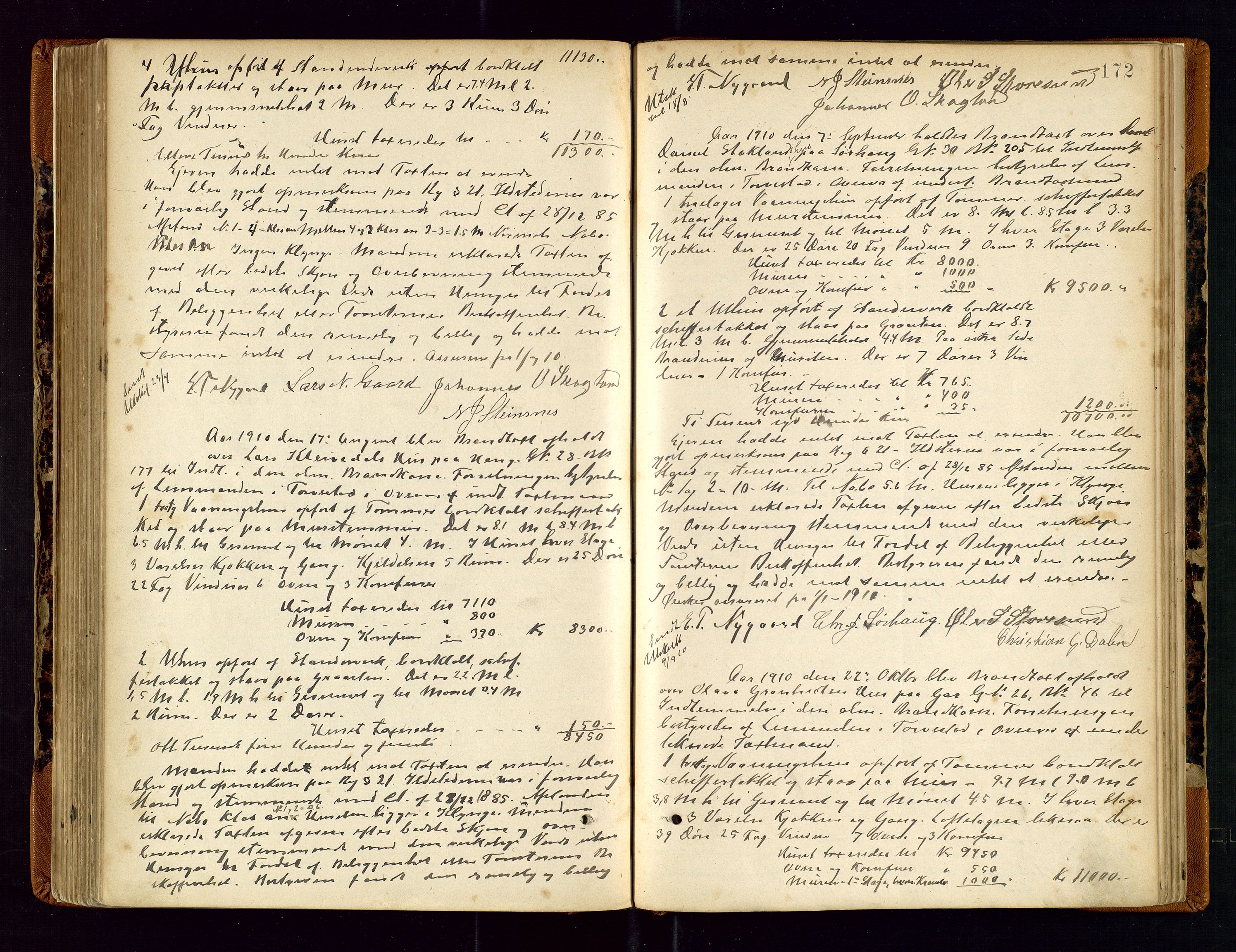 Torvestad lensmannskontor, AV/SAST-A-100307/1/Goa/L0002: "Brandtaxationsprotokol for Torvestad Thinglag", 1883-1917, p. 171b-172a