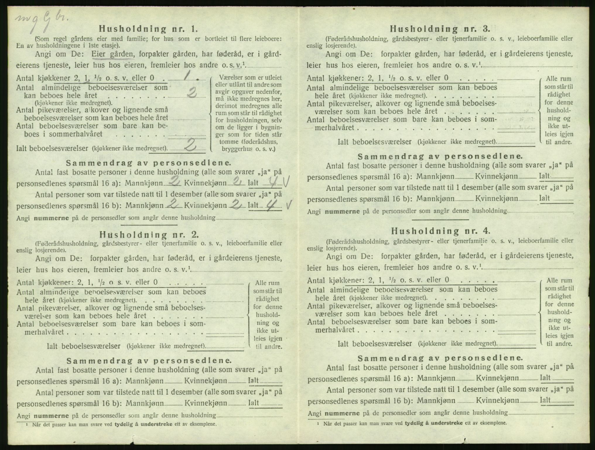 SAT, 1920 census for Skodje, 1920, p. 112