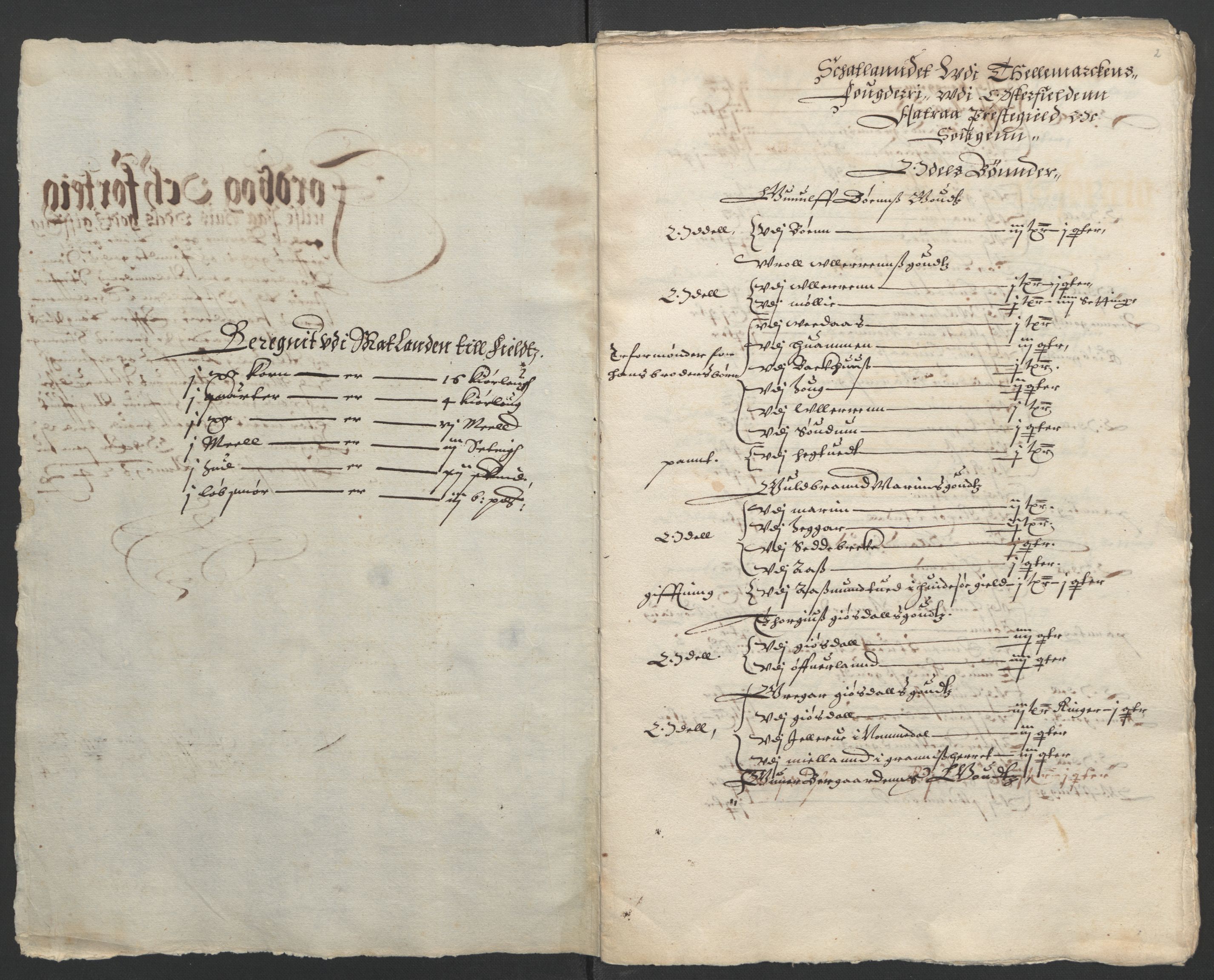 Stattholderembetet 1572-1771, RA/EA-2870/Ek/L0009/0002: Jordebøker til utlikning av rosstjeneste 1624-1626: / Odelsjordebøker for Bratsberg len, 1624, p. 57