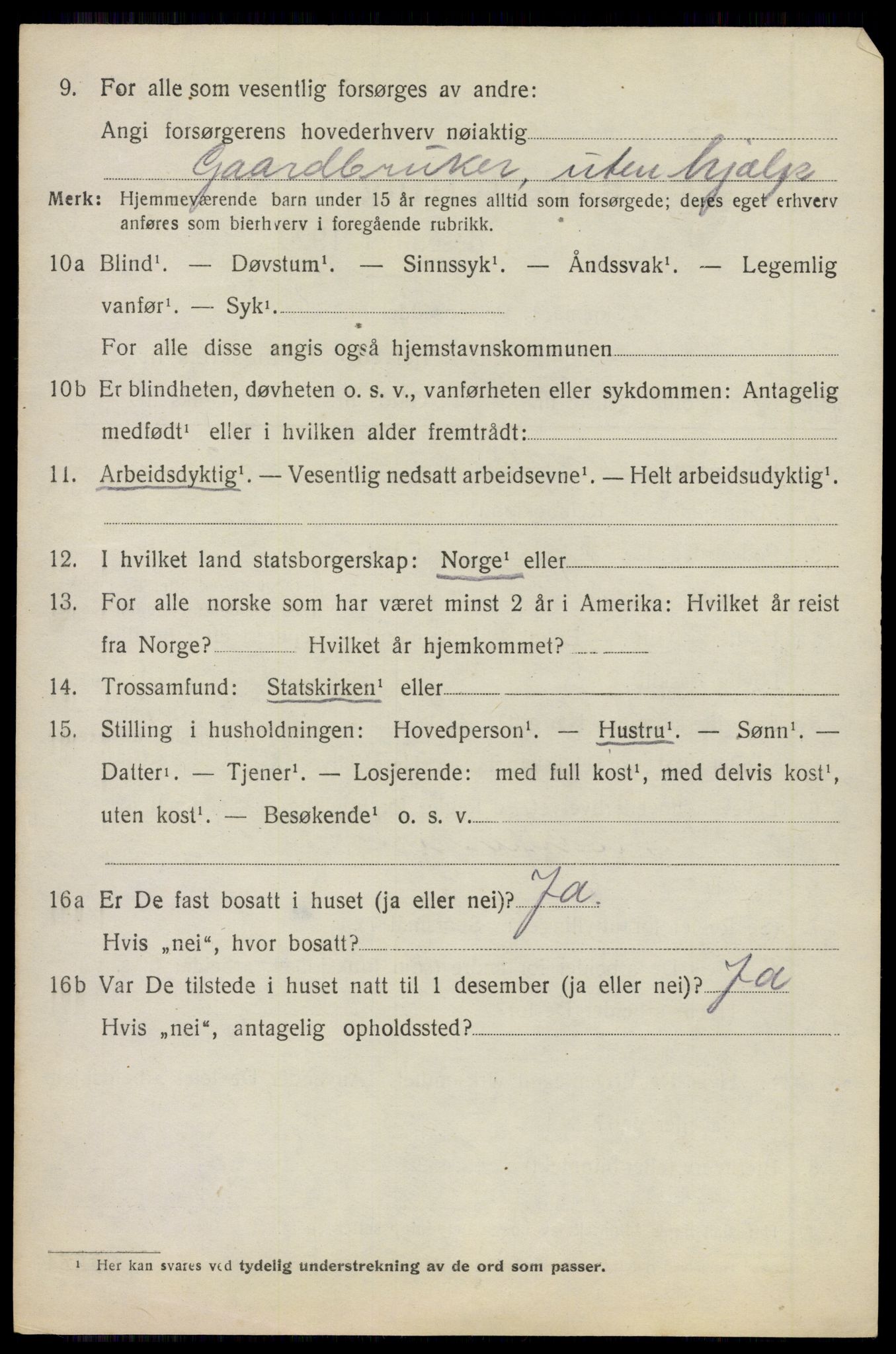 SAO, 1920 census for Asker, 1920, p. 14073