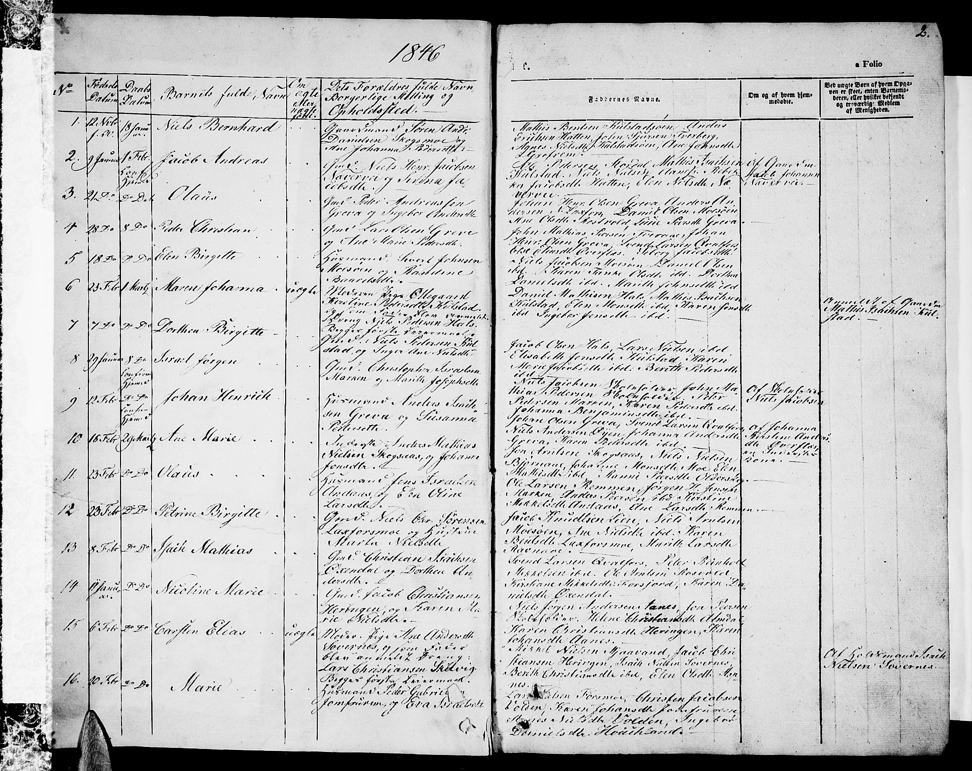 Ministerialprotokoller, klokkerbøker og fødselsregistre - Nordland, SAT/A-1459/820/L0300: Parish register (copy) no. 820C02, 1846-1850, p. 2