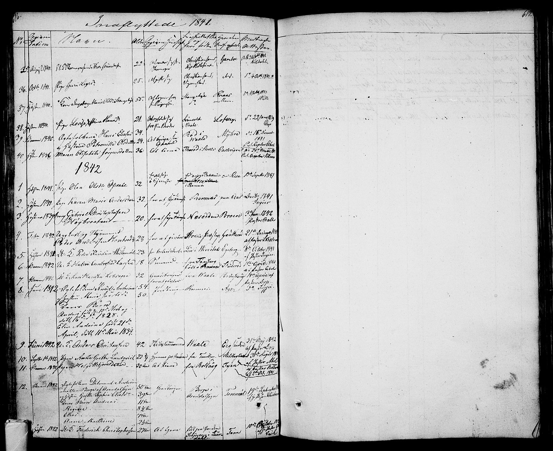 Sem kirkebøker, SAKO/A-5/F/Fa/L0005: Parish register (official) no. I 5, 1825-1842, p. 616-617