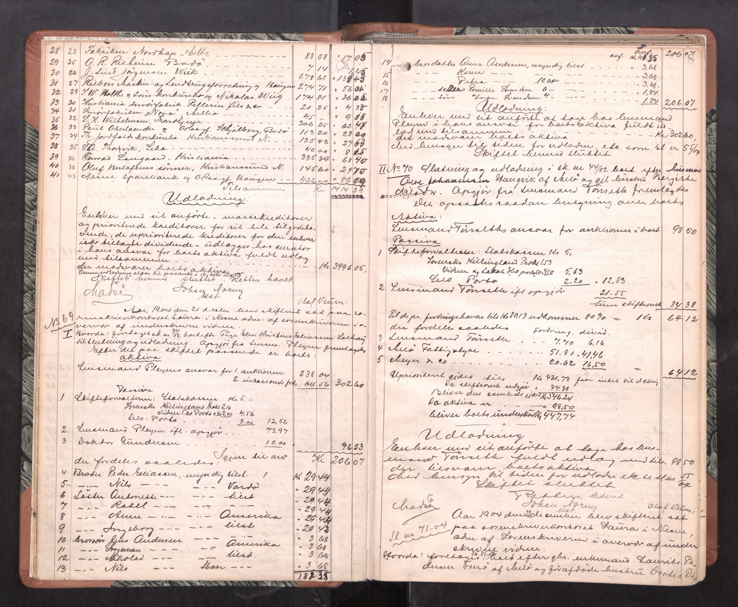 Rana sorenskriveri , AV/SAT-A-1108/1/3/3A/L0008: Skifteslutningsprotokoll, 1904-1915, p. 8