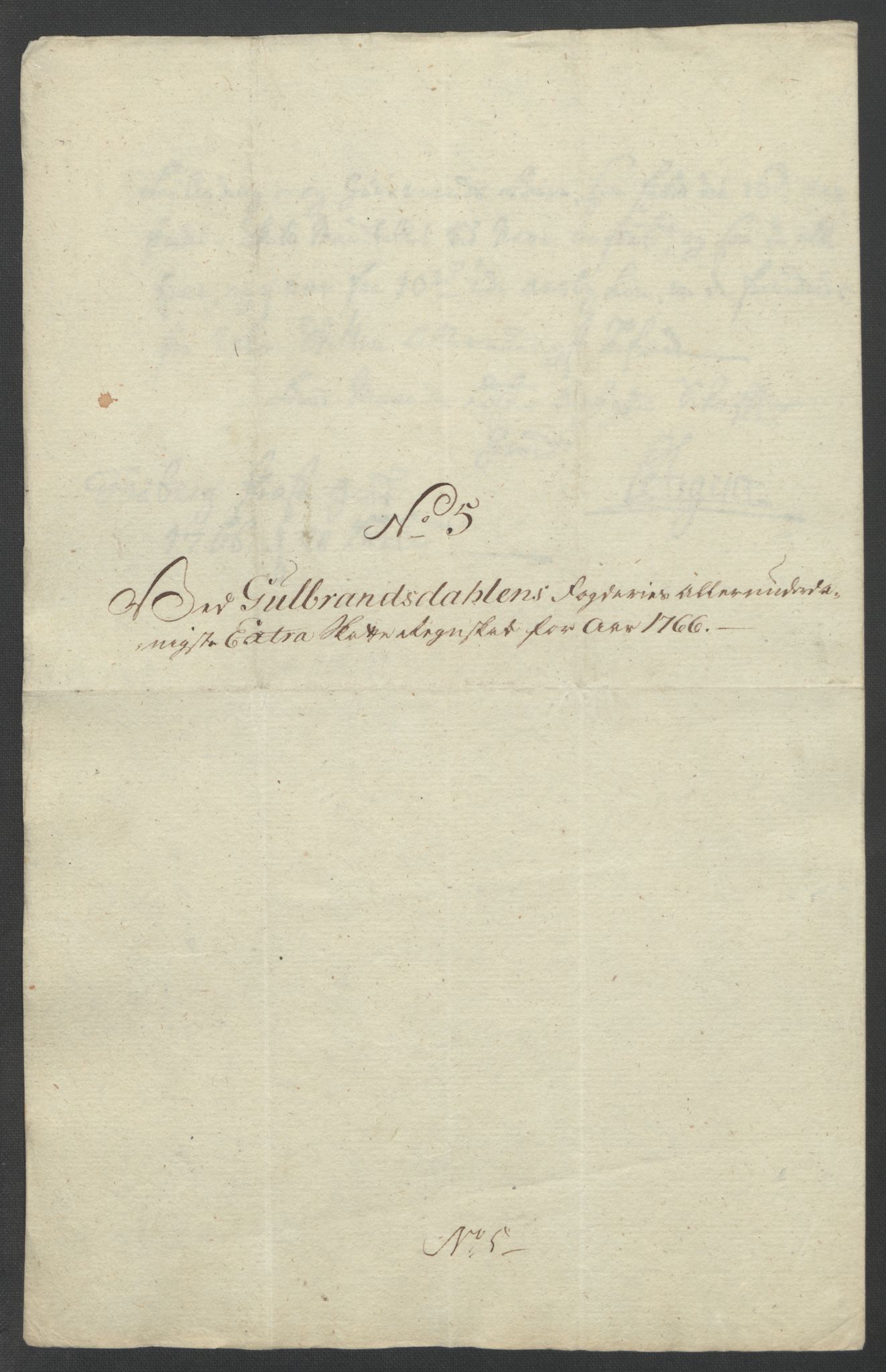 Rentekammeret inntil 1814, Reviderte regnskaper, Fogderegnskap, RA/EA-4092/R17/L1266: Ekstraskatten Gudbrandsdal, 1762-1766, p. 557